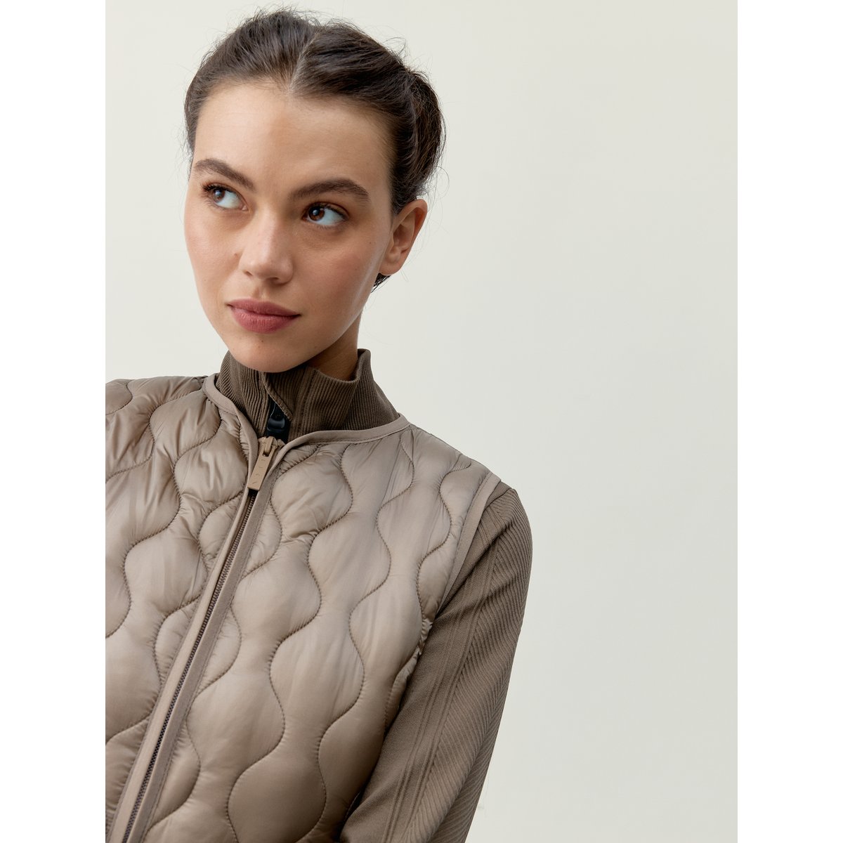 Veste de sport zippée Performance Athleisure KENAL noix, BORN
