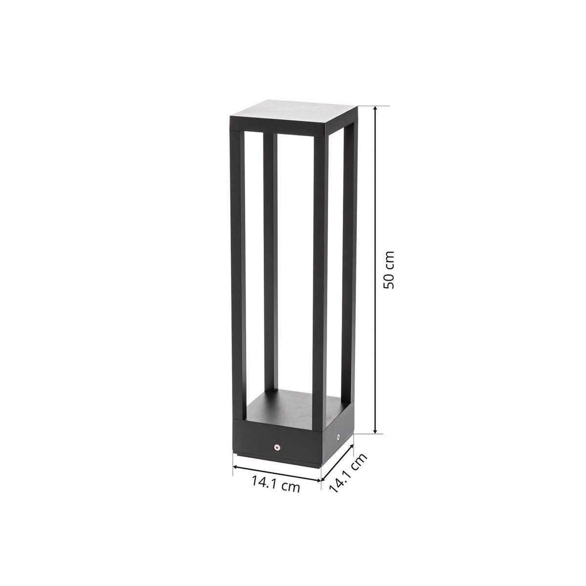 Luminaire extérieur en aluminium moderneLED anthracite, LUCANDE