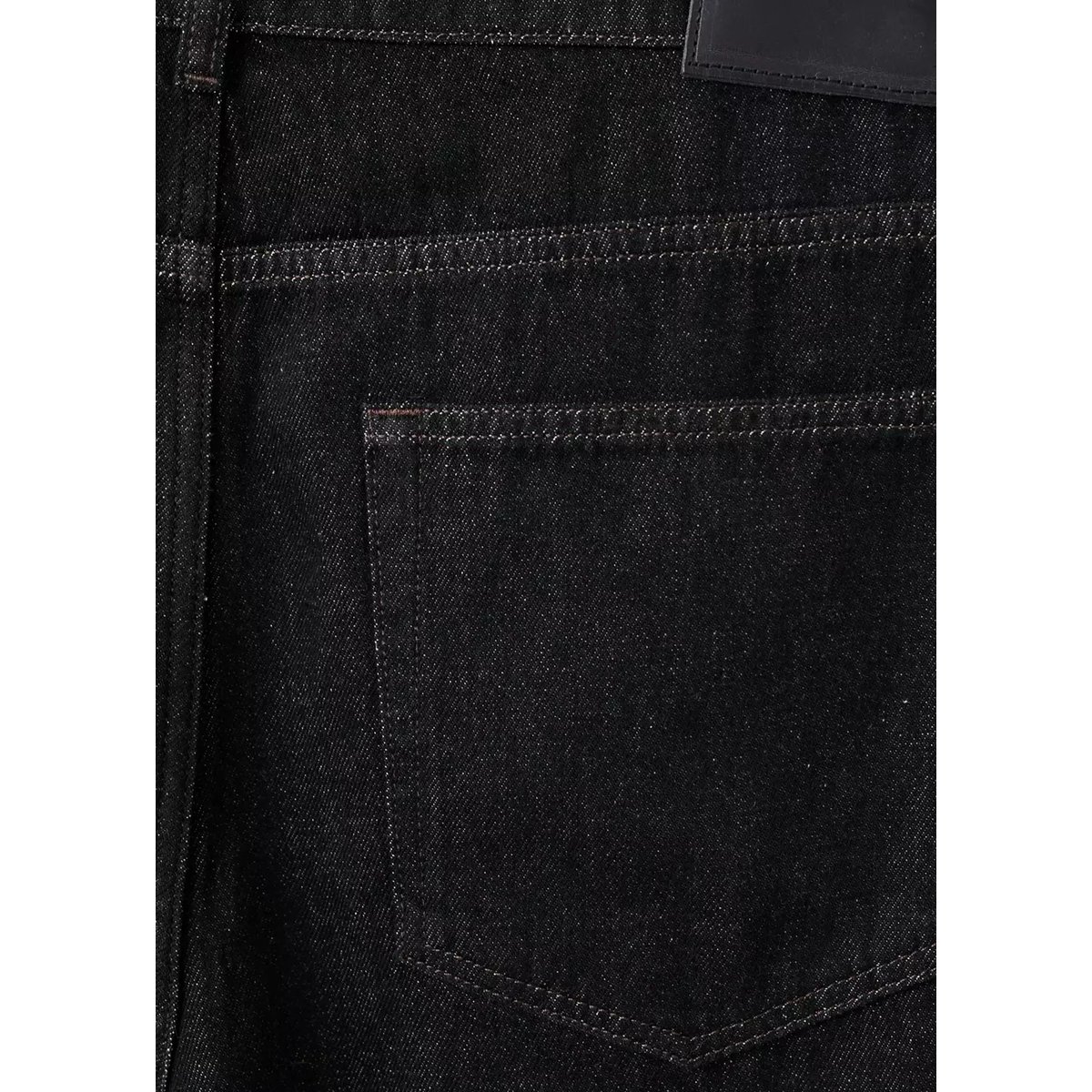 Jean 100 % coton regular-fit cropped black denim, MANGO MAN