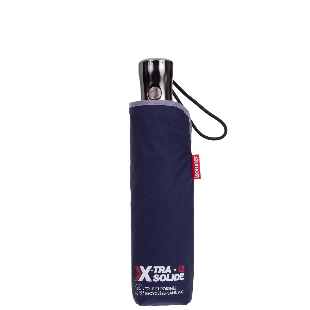 Parapluie bleu marine liseré foncé, ISOTONER