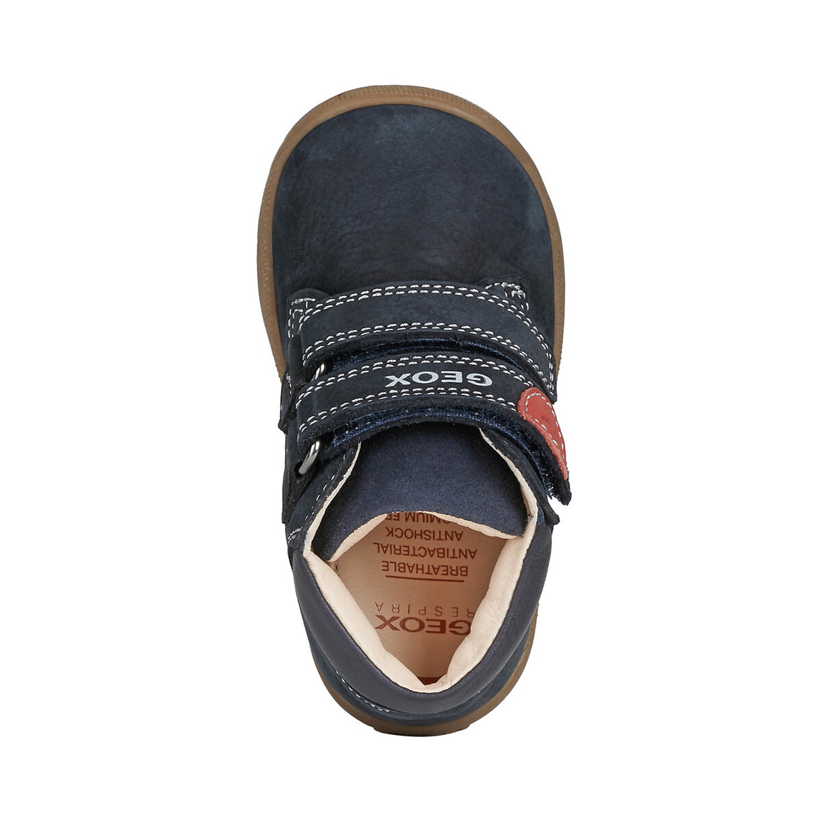Baskets premiers pas à scratch Macchia bleu marine, GEOX