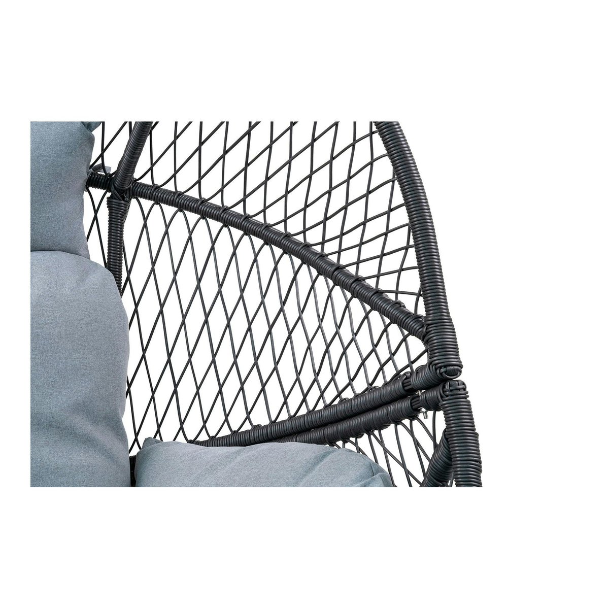 Fauteuil œuf sur pieds finition noire SOUTH BEACH noir, PIER IMPORT