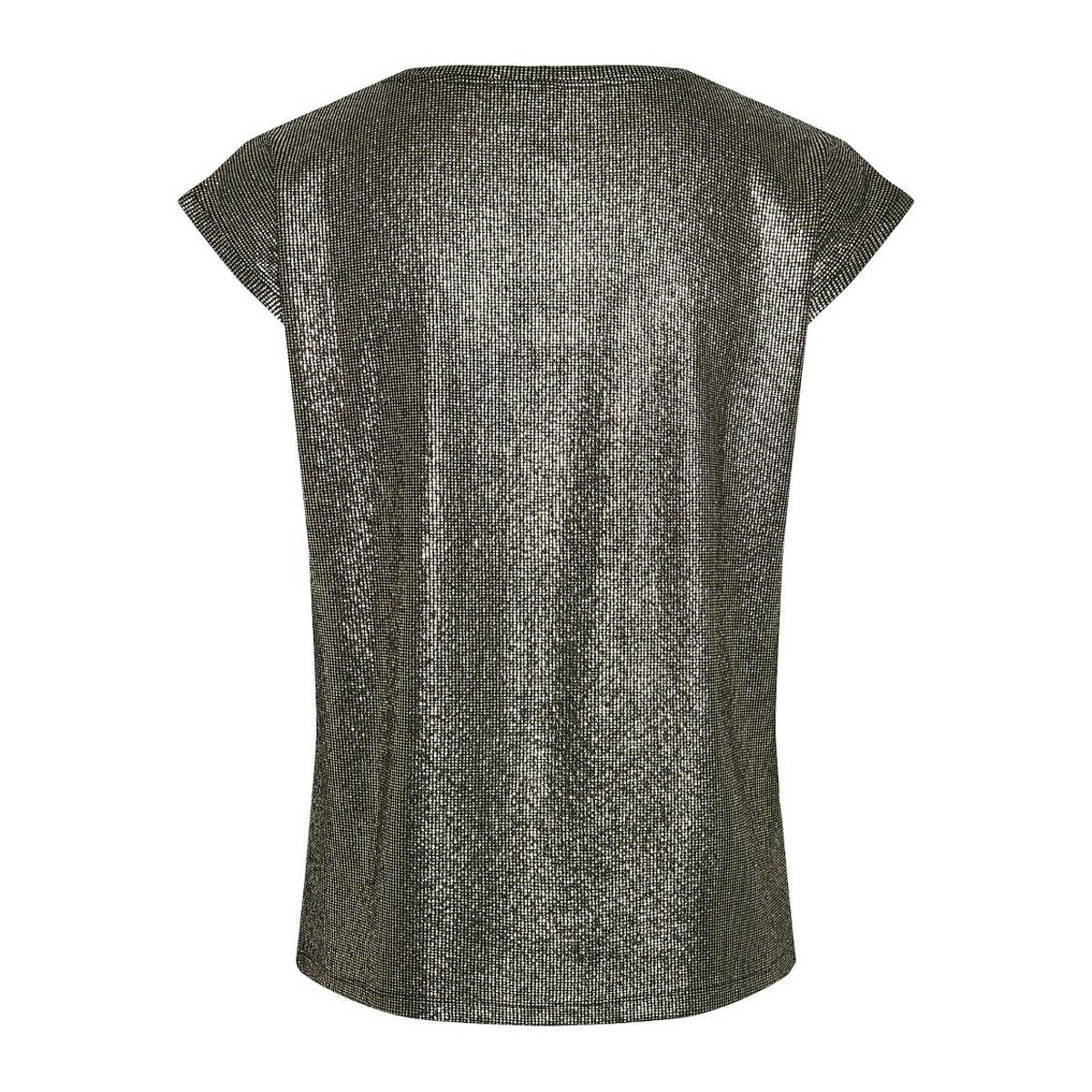 Sparkly Short Sleeve T-Shirt gold, PIECES