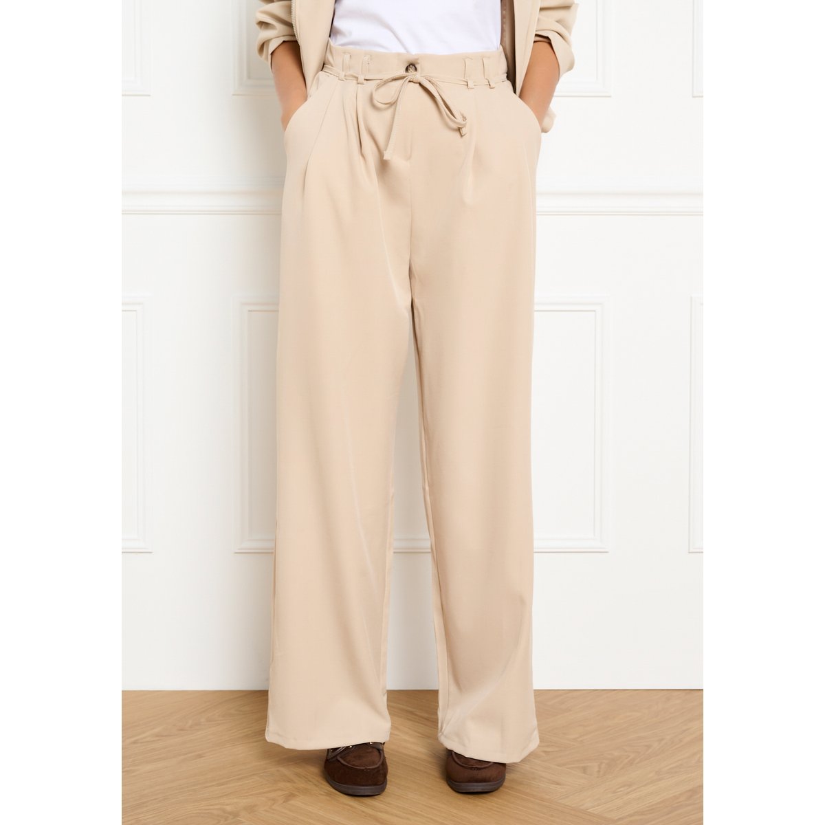 Pantalon ample lt beige, LOLALIZA