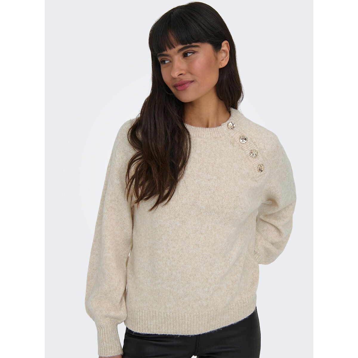 Jersey de punto sedoso crudo, ONLY