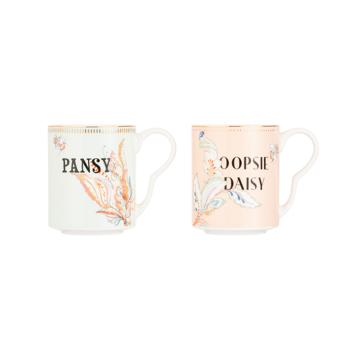 Floral "Drink Up" Teapot & Small Mugs Set multi-coloured, YVONNE ELLEN