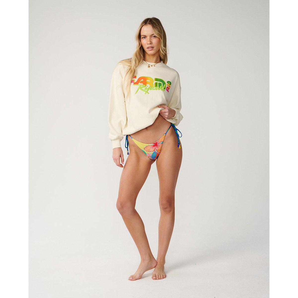 Sweat col rond TROPICAL GROOVE OVERSIZE vanille, RIP CURL