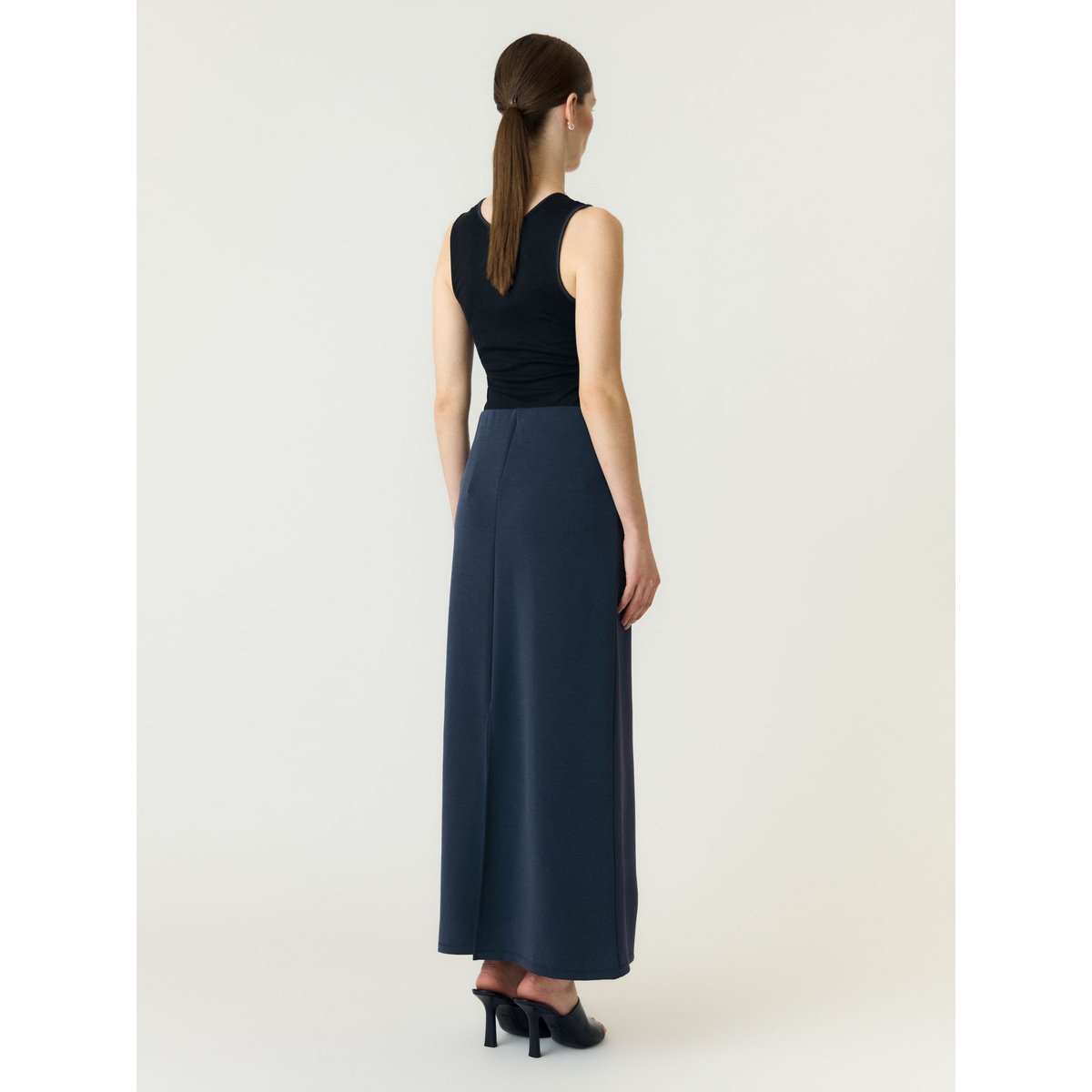 Jupe Longue bleu - navy blazer1, YAS