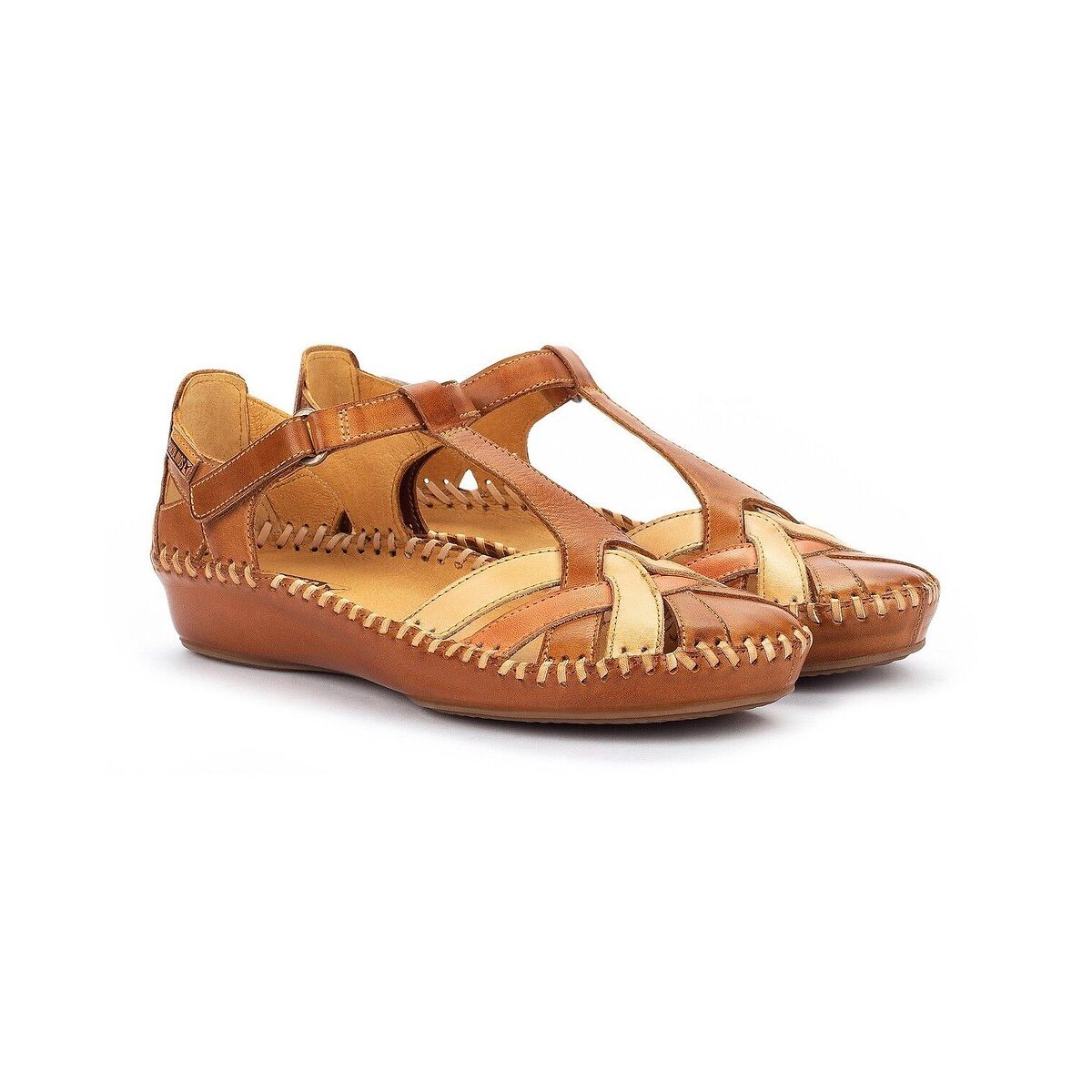 Sandales cuir P. Vallarta camel, PIKOLINOS