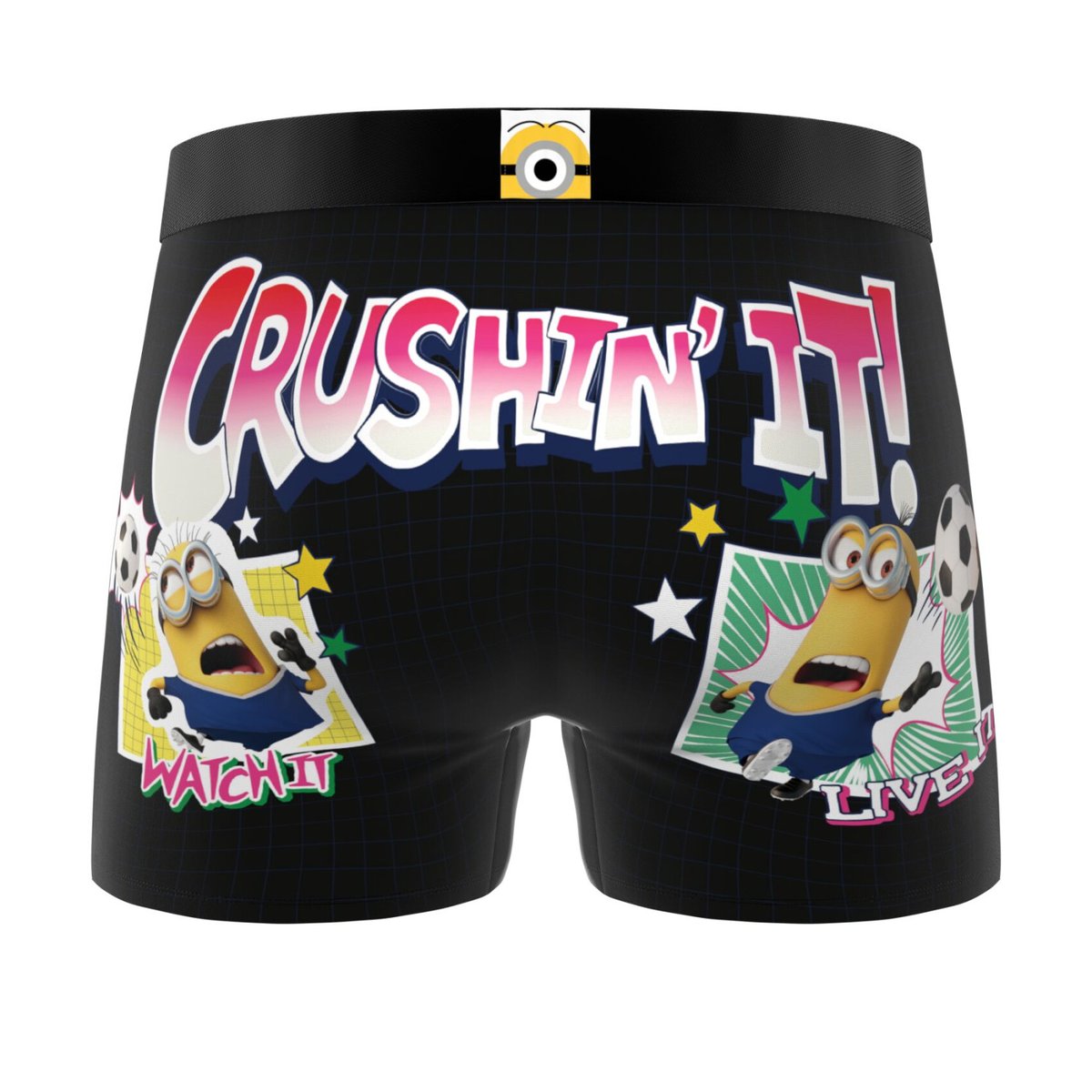Lot De 3 Boxers Les Minions jaune/bleu/noir/rouge, FREEGUN