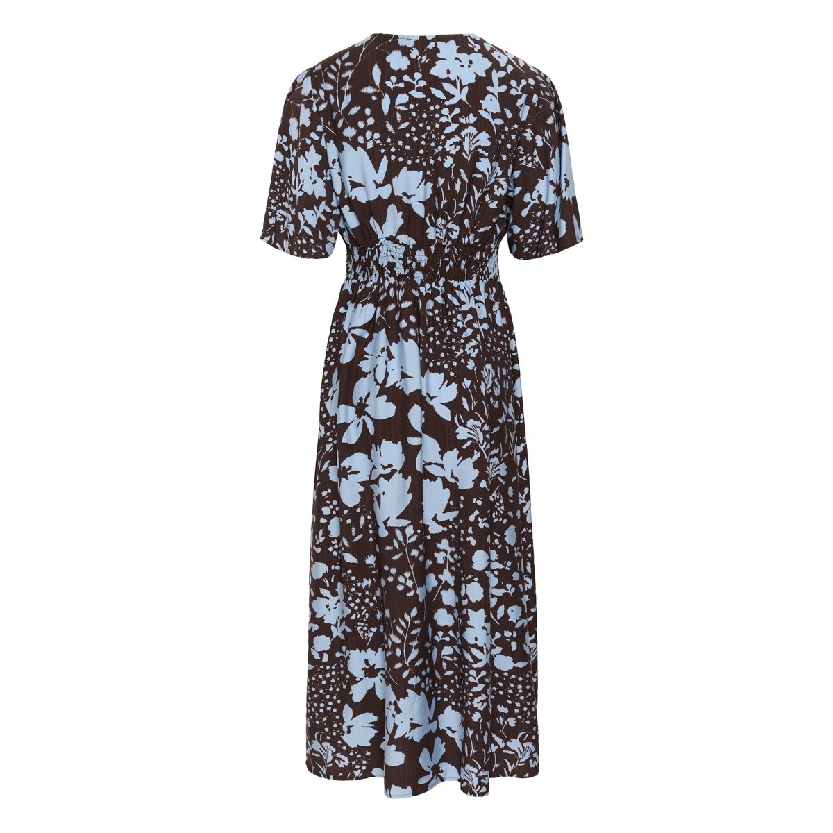 Robe marron coffee bean/blue fog flower, KAFFE