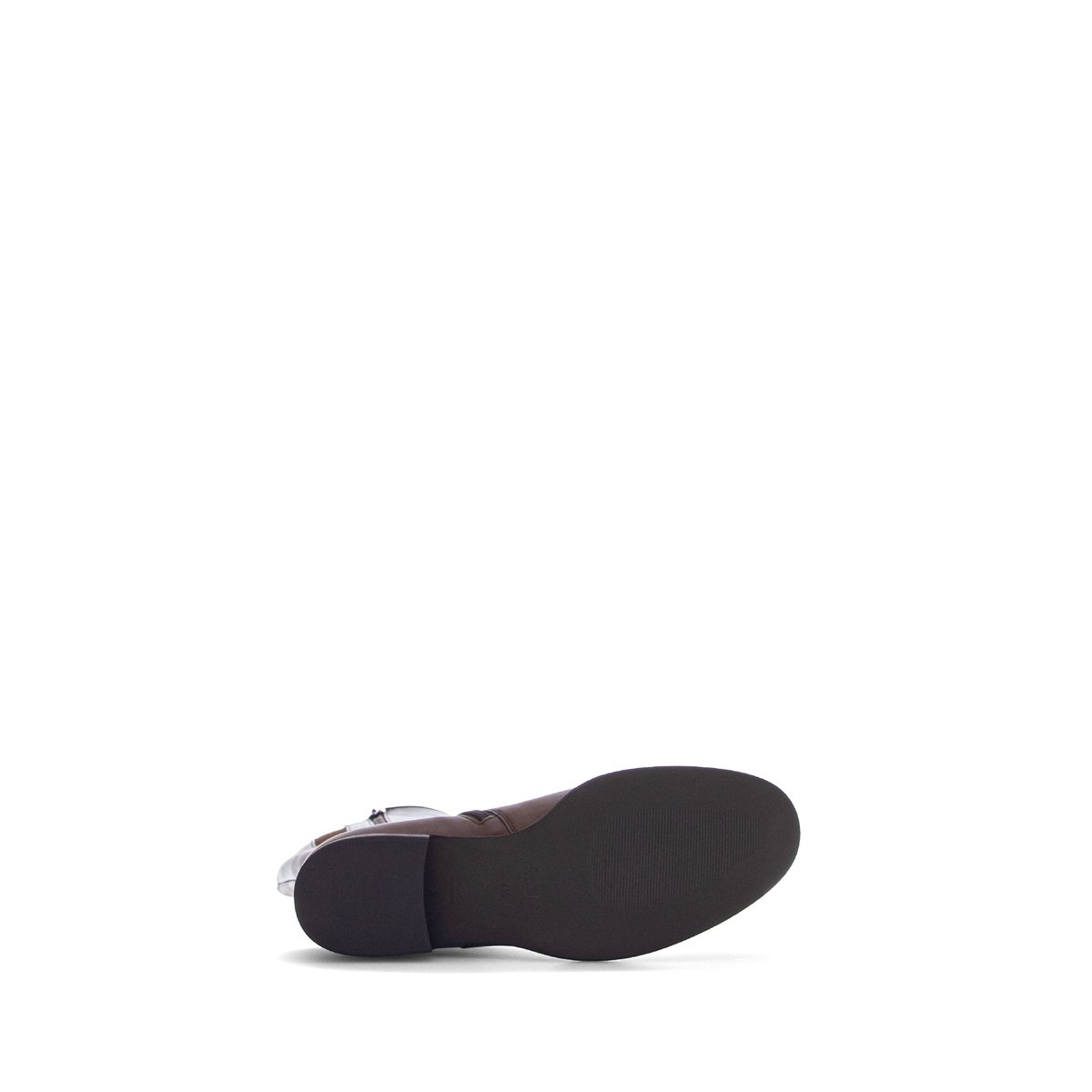 Bottes en cuir lisse à talon décroché cognac, GABOR