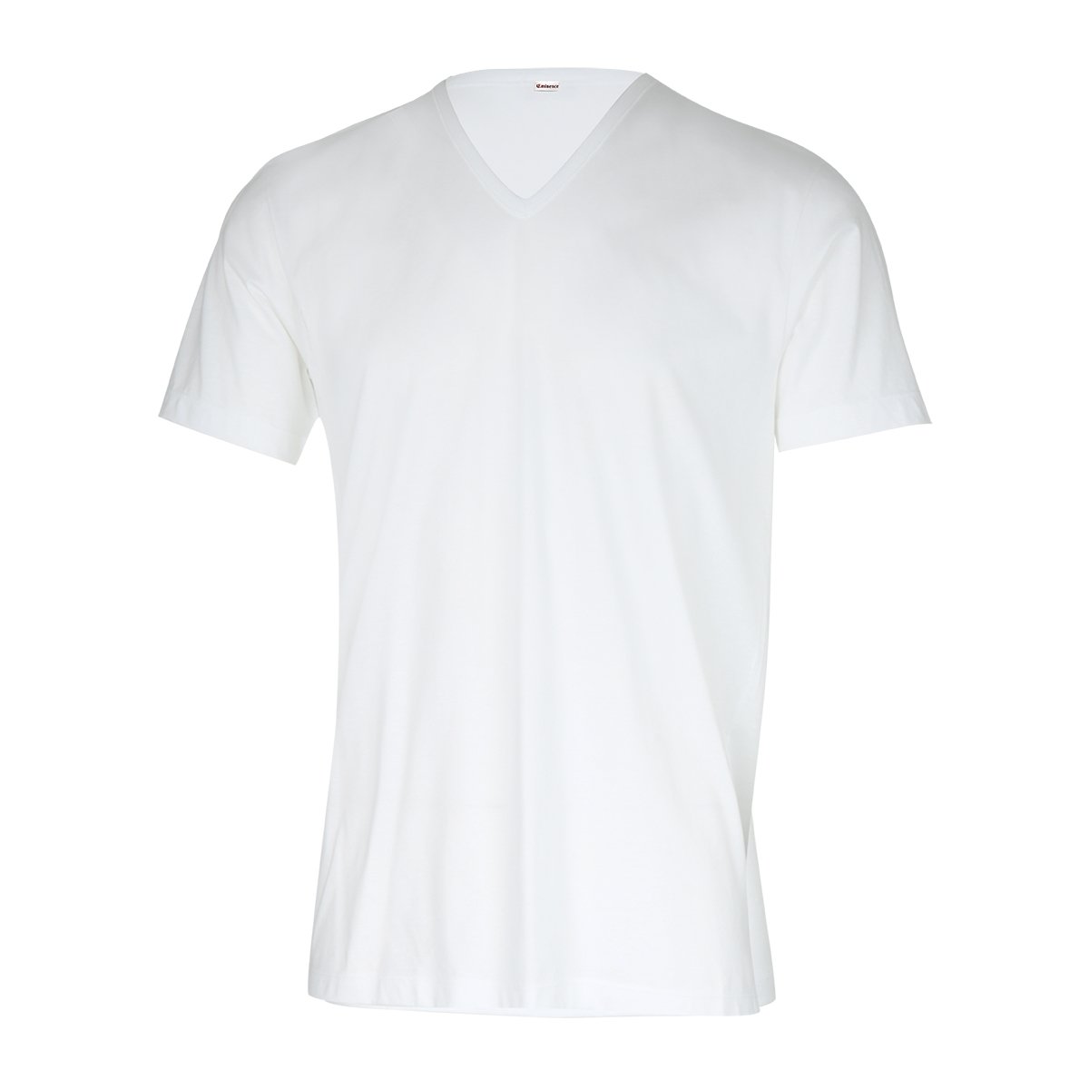 T-shirt col V coton d'Egypte blanc, EMINENCE