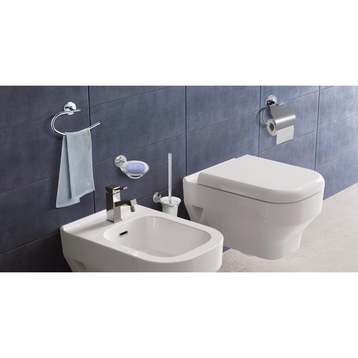 Porte-savon en zamak, SUITE transparent, SENSEA