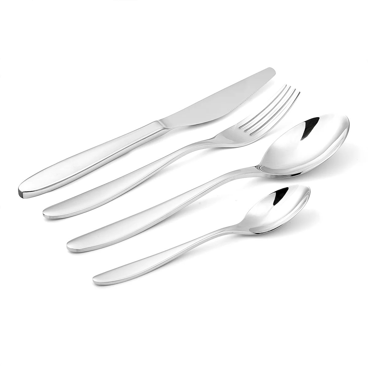 Ménagère 24 pièces en inox 18/8 - Pivoine argenté, LAGUIOLE CUISSON