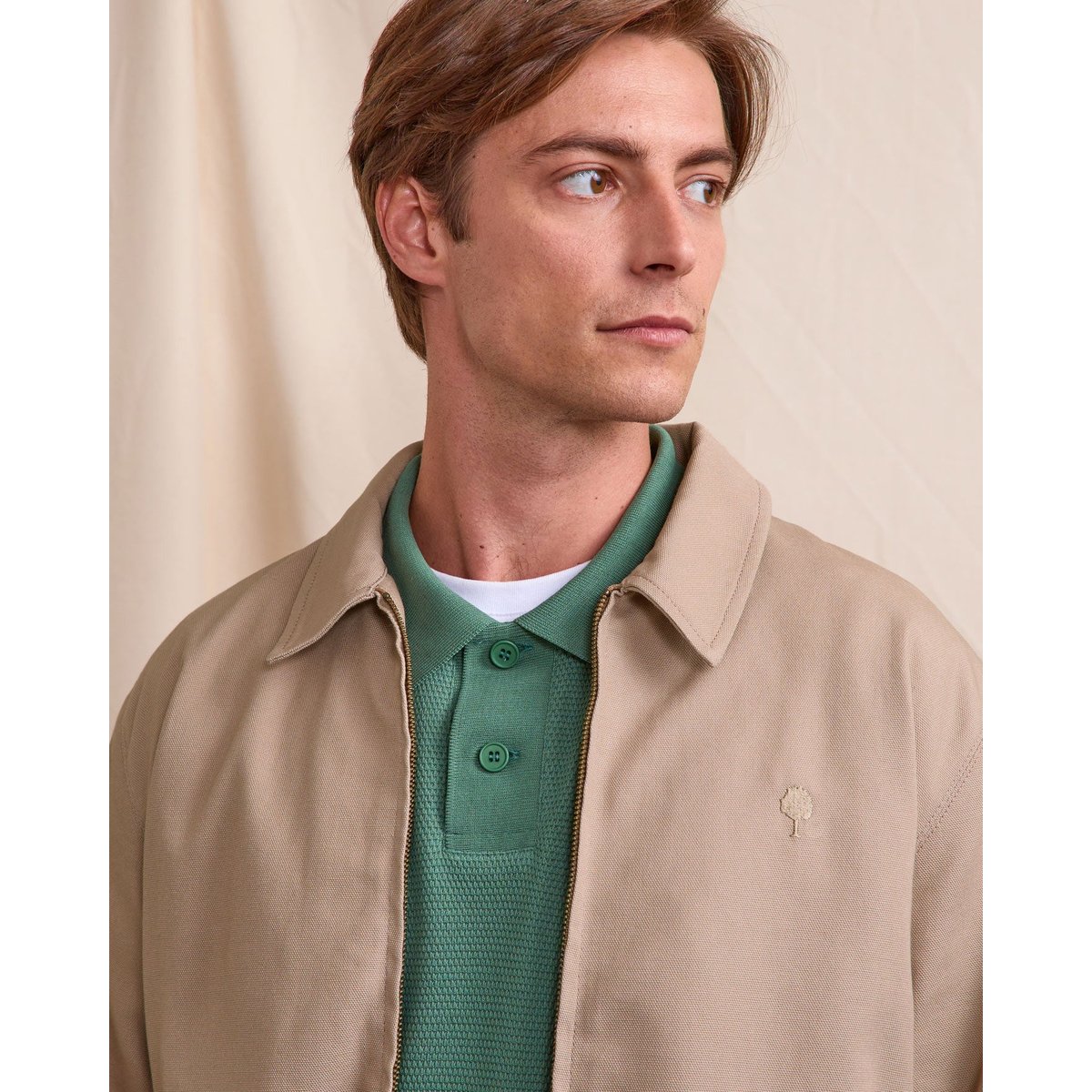 Veste DOURDAN taupe, FAGUO