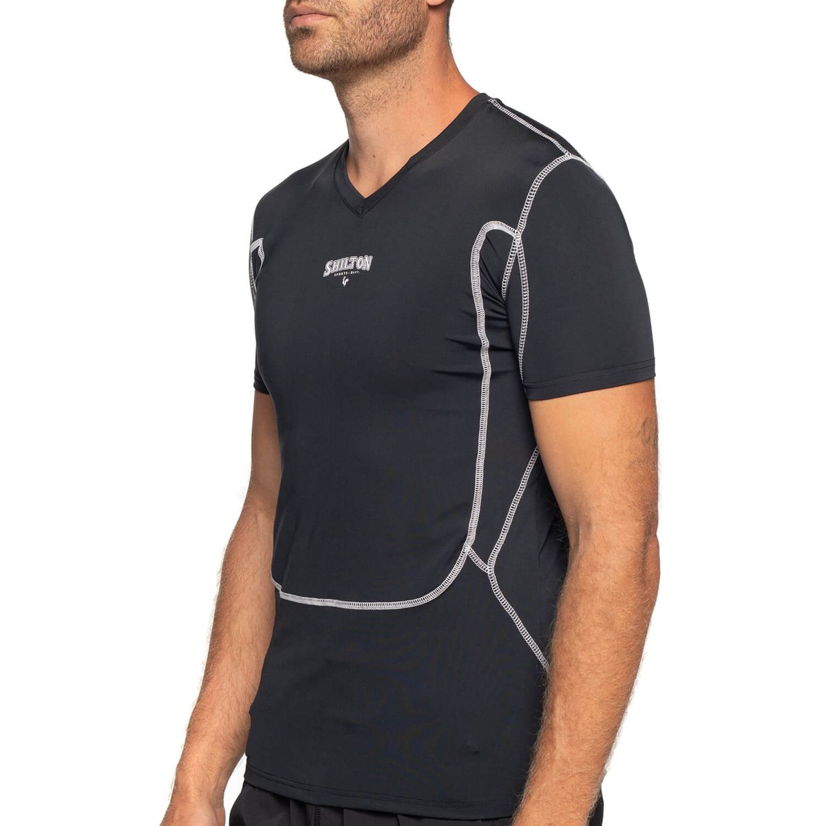 Tshirt de compression DEPT noir, SHILTON