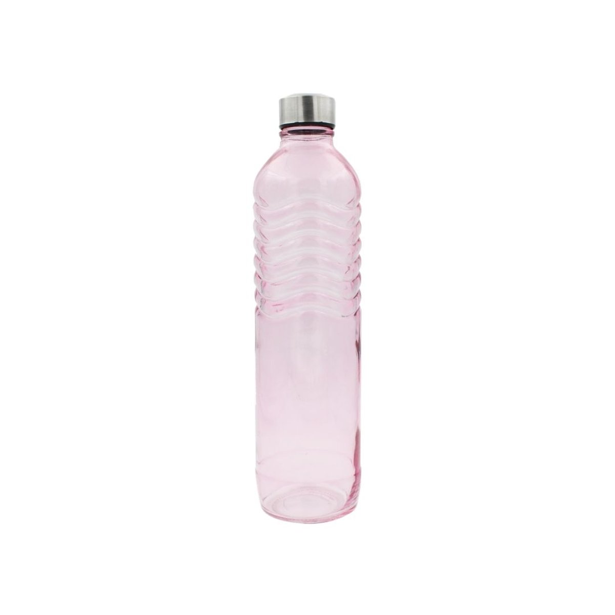 Bouteille rose en verre coloré, GLOUPOP rose, ARTIME