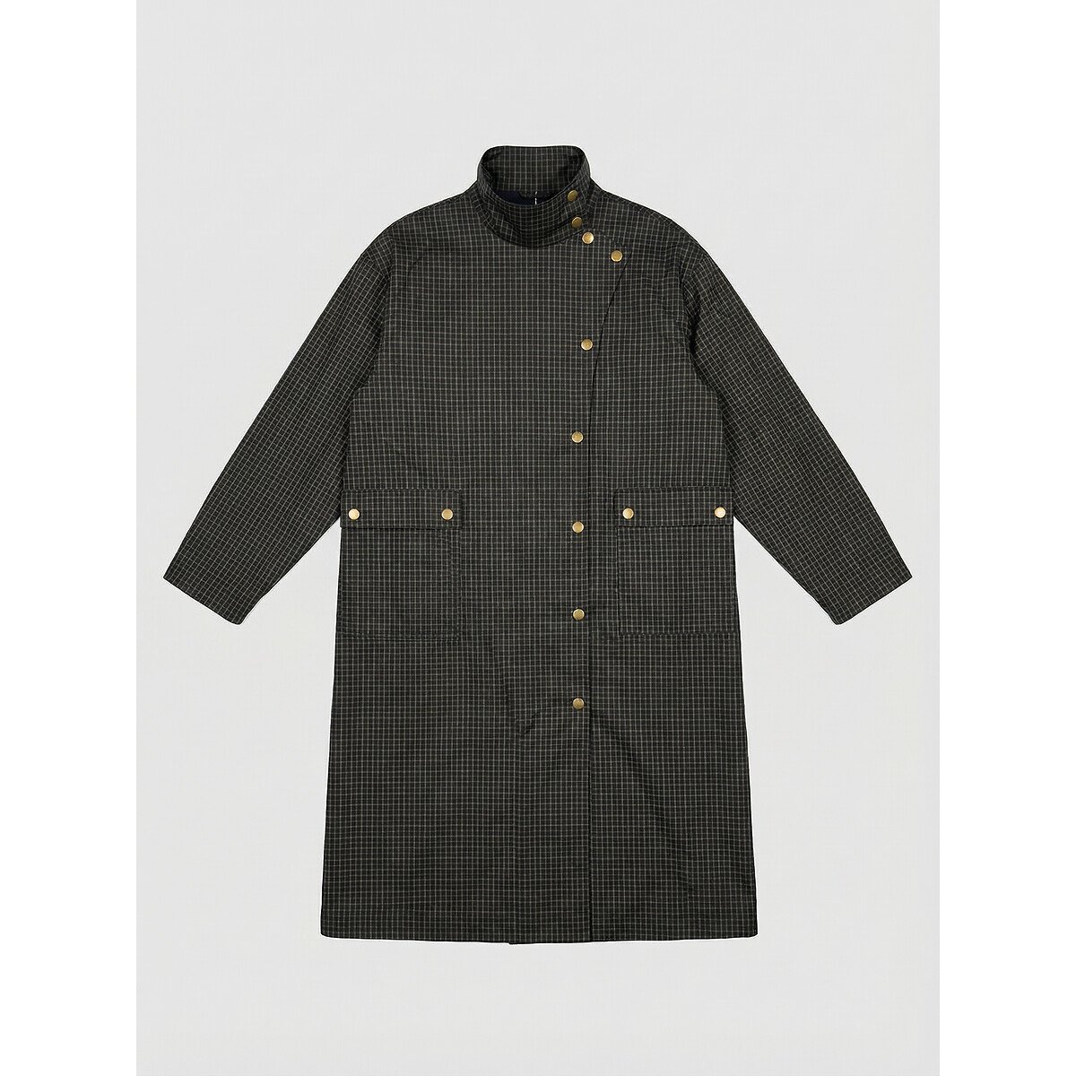 Manteau long à carreaux, VEEOER noir, LEON & HARPER