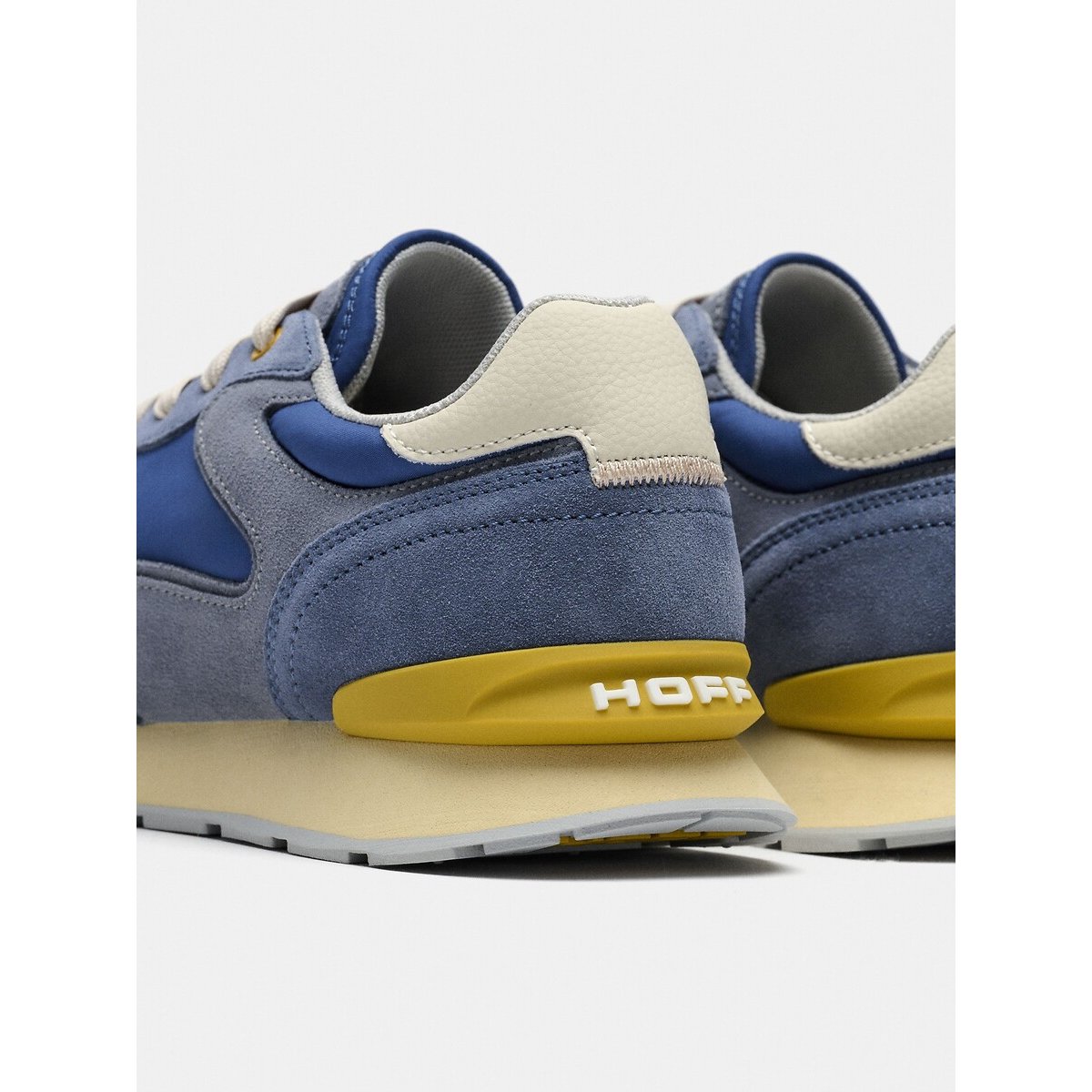Baskets en cuir City Retro bleu, HOFF