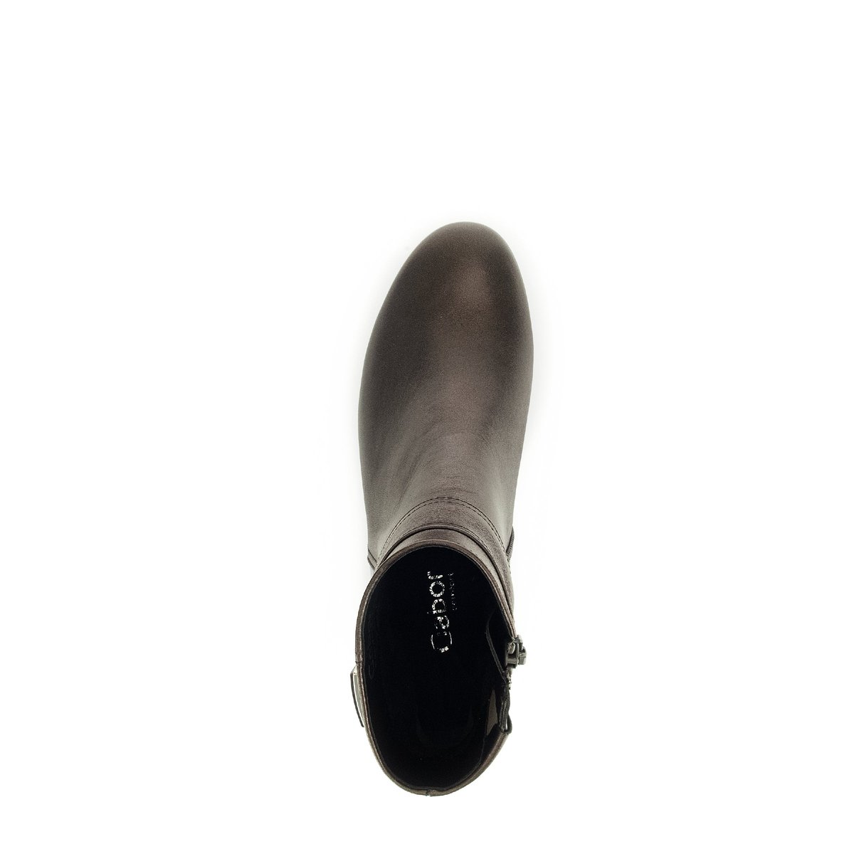 Bottines en cuir à talon décroché block bronze, GABOR