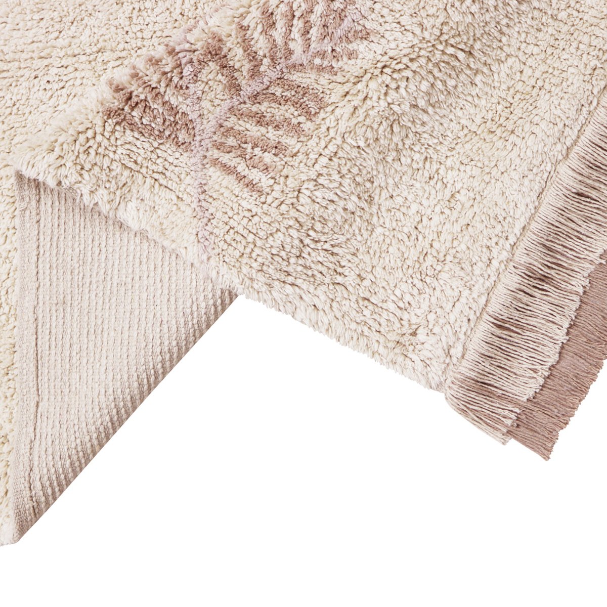 Tapis Rectangulaire en coton Forêt de pins COTTON WOODS beige, LORENA CANALS
