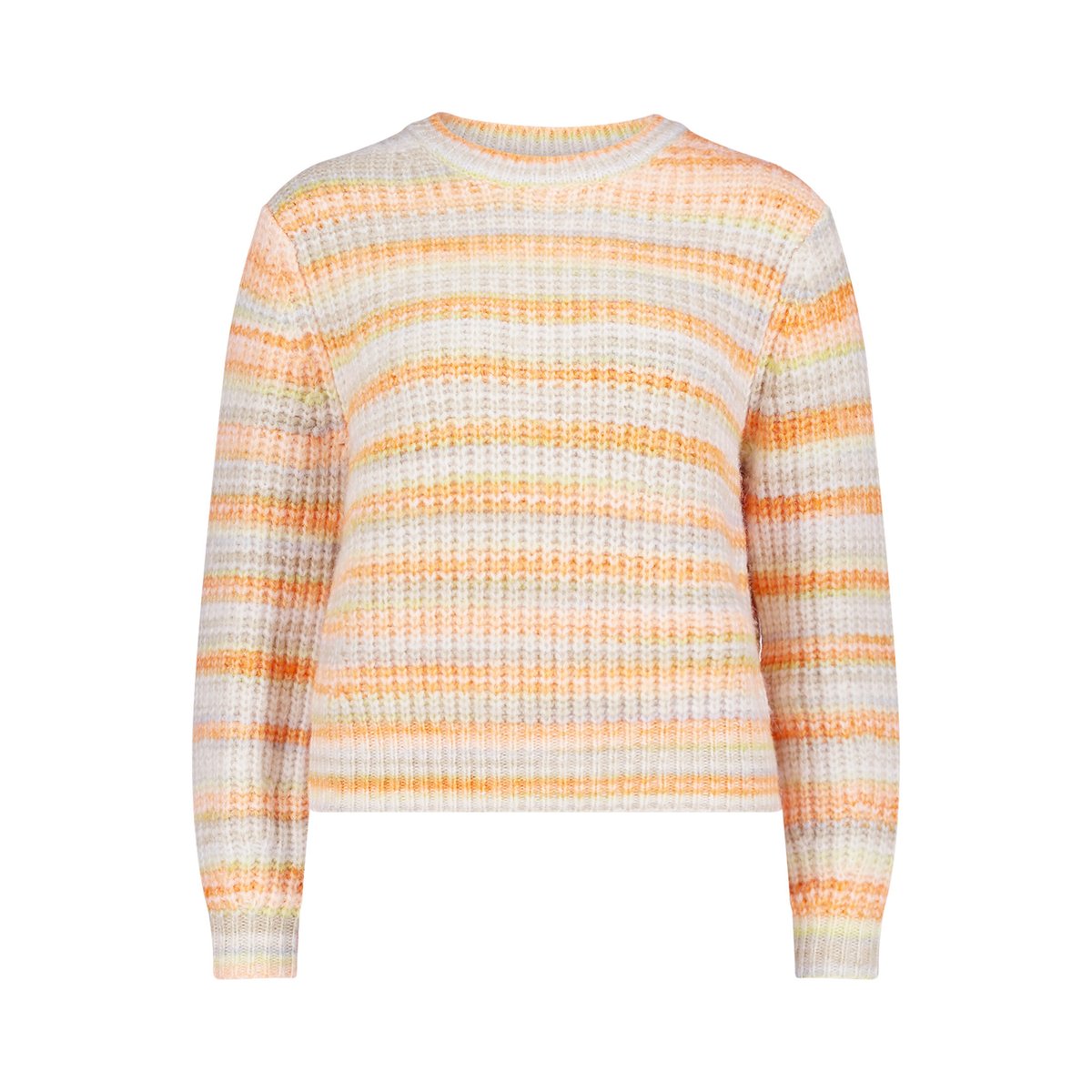 Pull-over en maille à teneur en fil fantaisie cream/orange, BETTY & CO