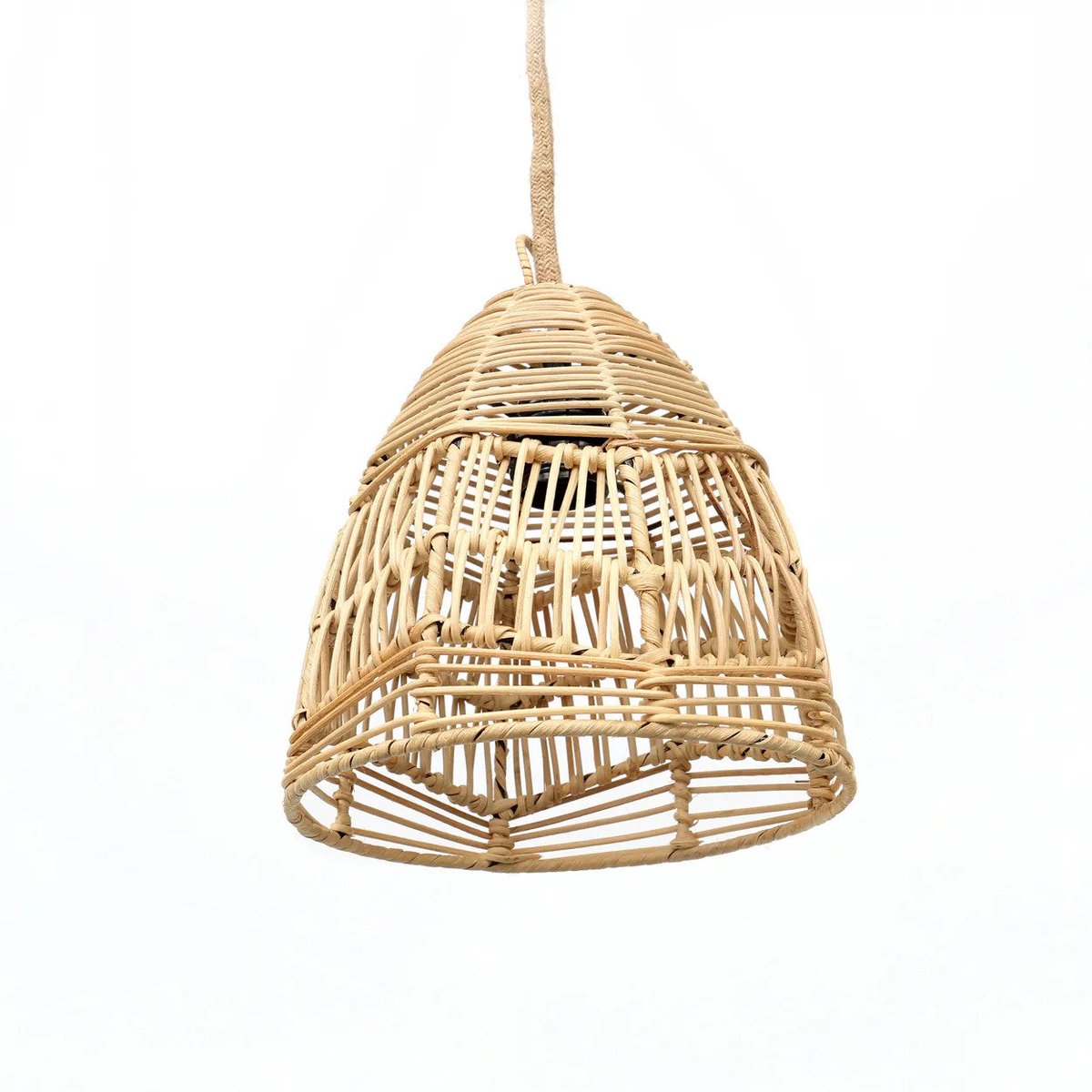 Suspension en rotin BALA beige, BAZAR BIZAR