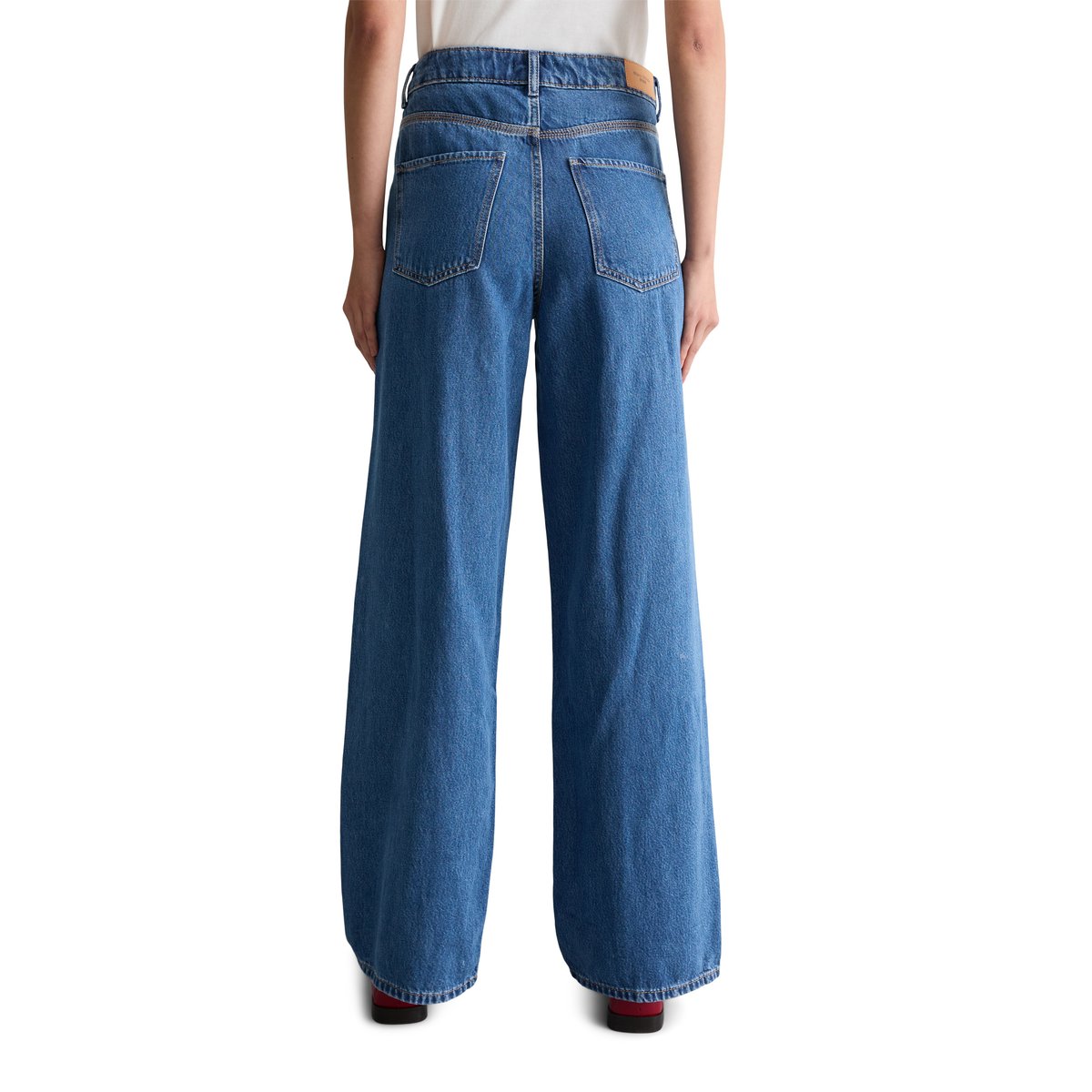 Jeans modèle Tomma large en mélange de lyocell sans stretch bleu moyen, MARC O’POLO DENIM