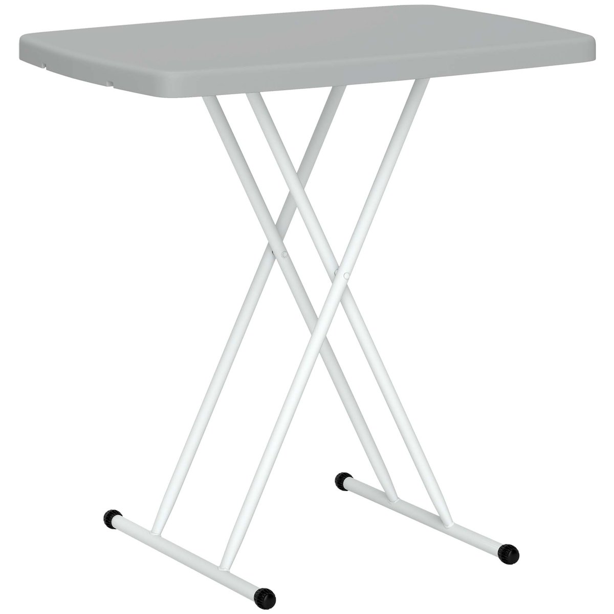 Table d'appoint de terrasse HDPE Gris foncé gris foncé, OUTSUNNY