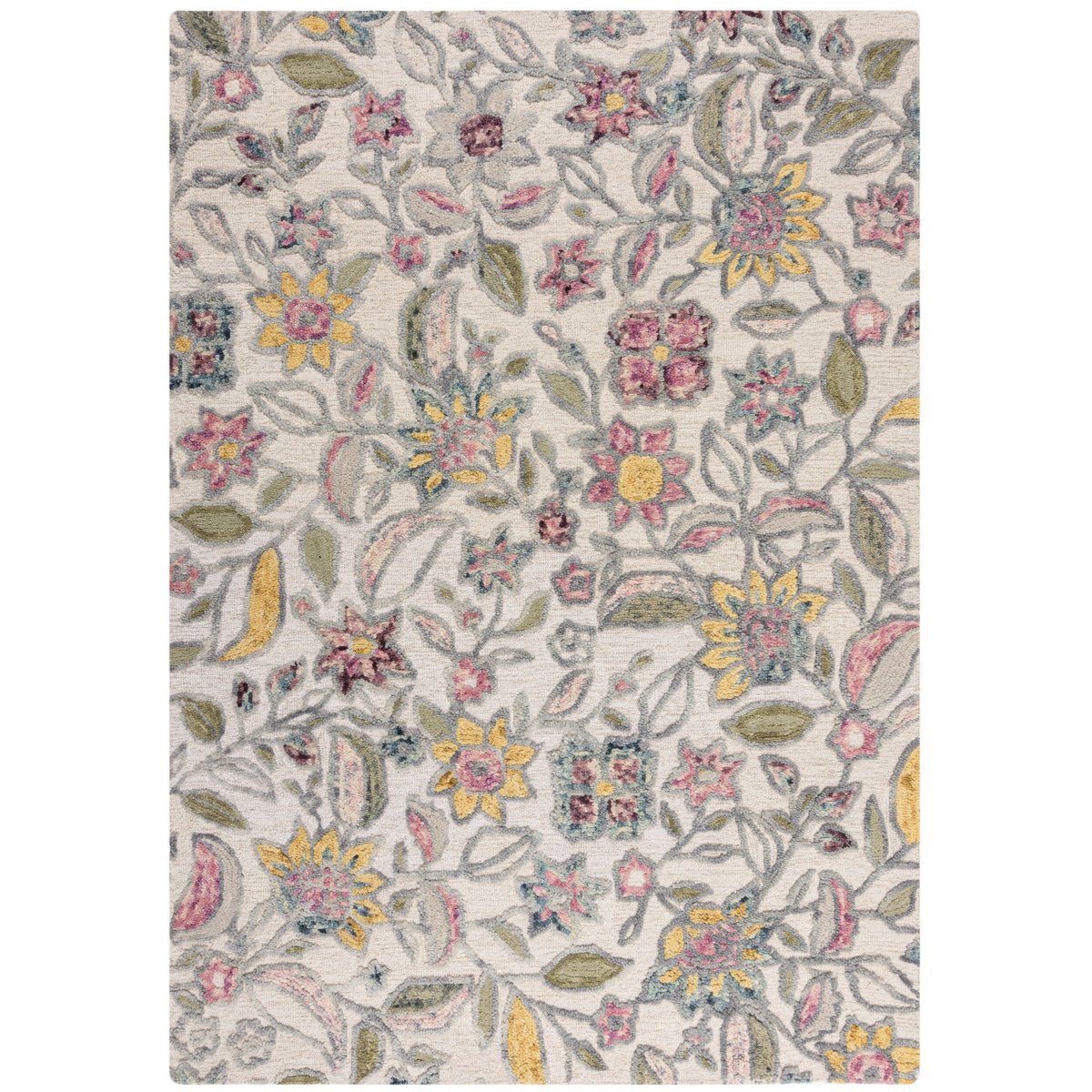 Tapis floral en laine TANIA multicolore, FLAIR RUGS