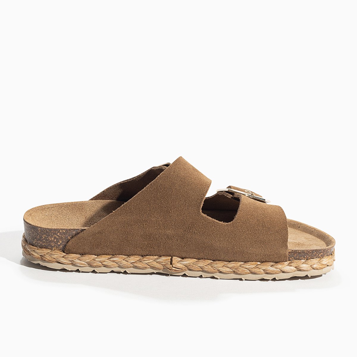 Sandales en cuir suedé BENALLA camel, BAYTON