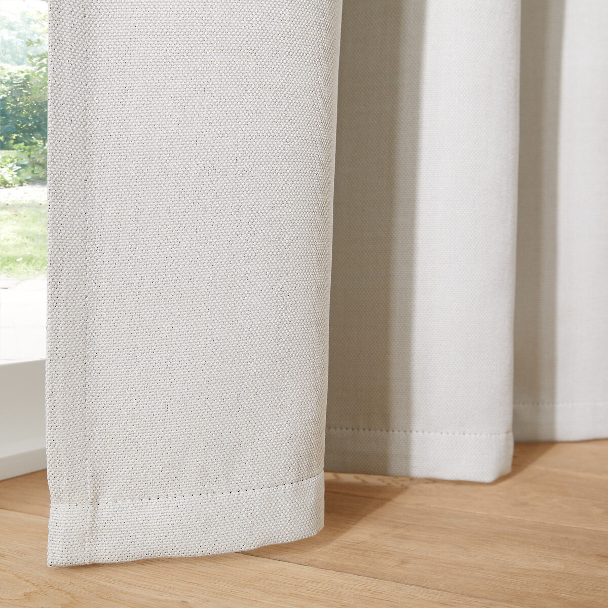 Tenda oscurante con occhielli, Exurie bianco gesso, LA REDOUTE INTERIEURS