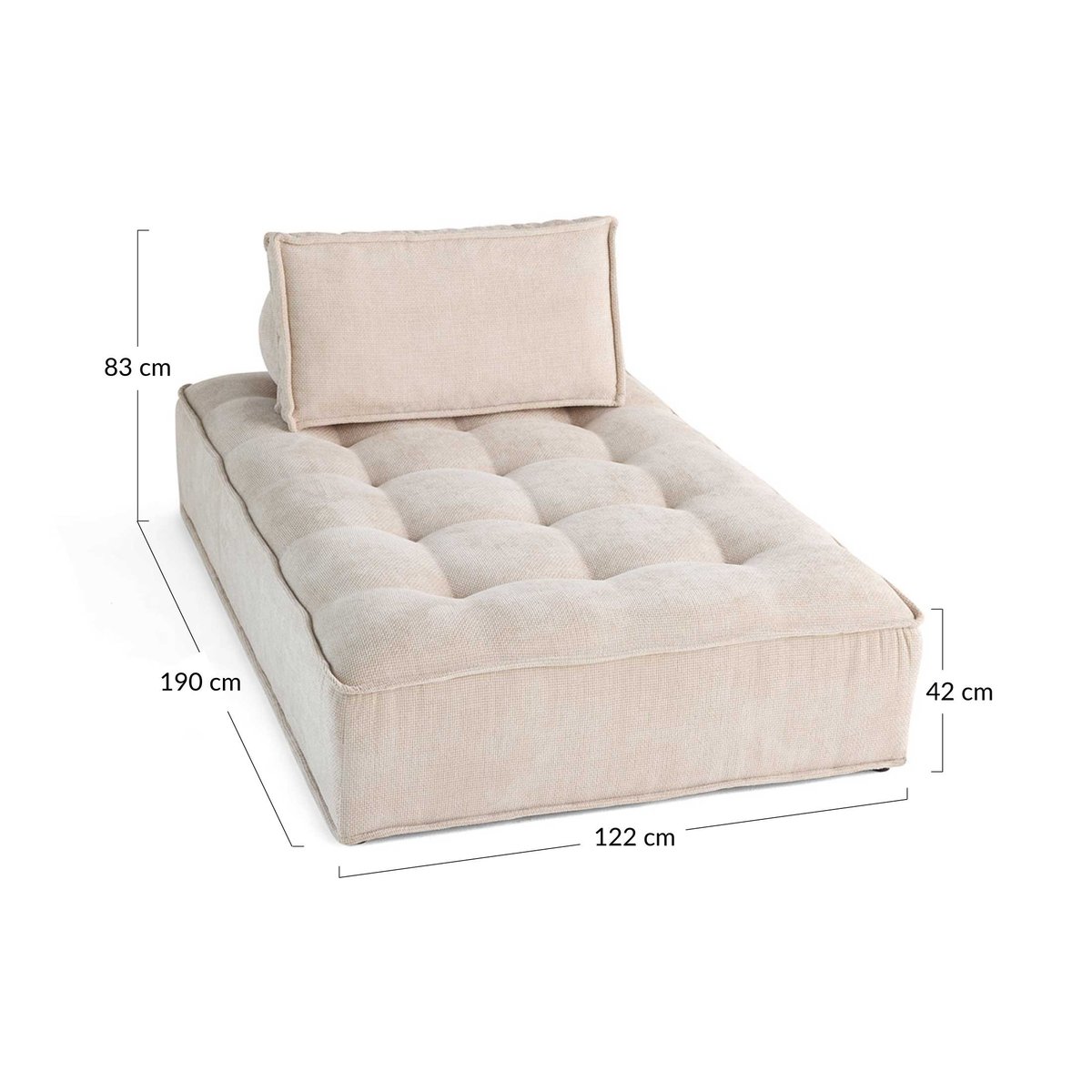 Module d'assise - MARISOL beige, BEST MOBILIER