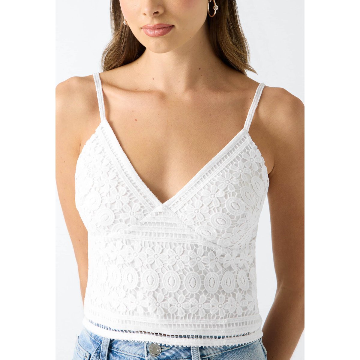 Haut En Dentelle blanc, GUESS