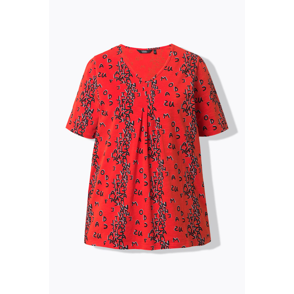 T-shirt coupe évasée rouge, ULLA POPKEN