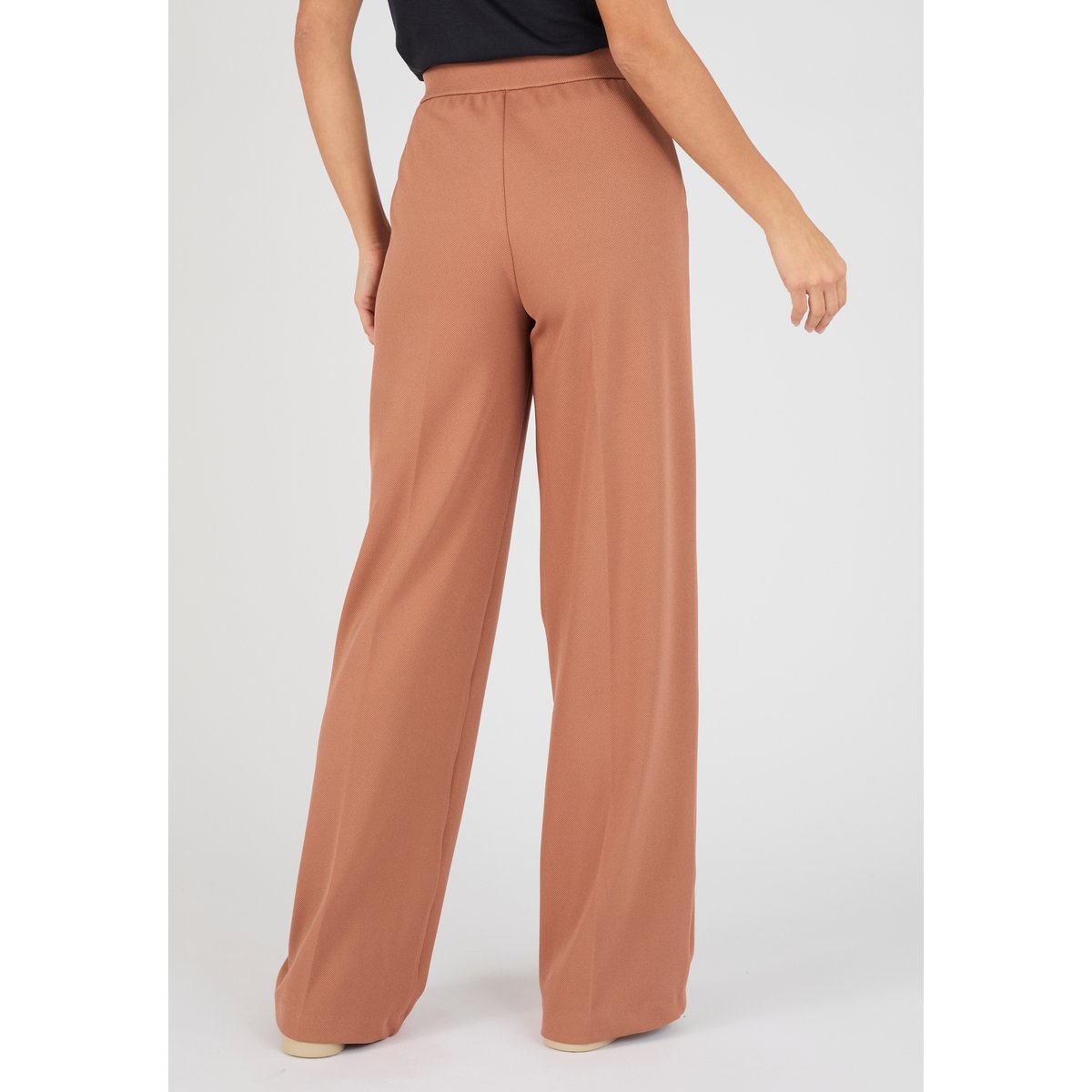 Pantalon maille enfilable marron, DAMART