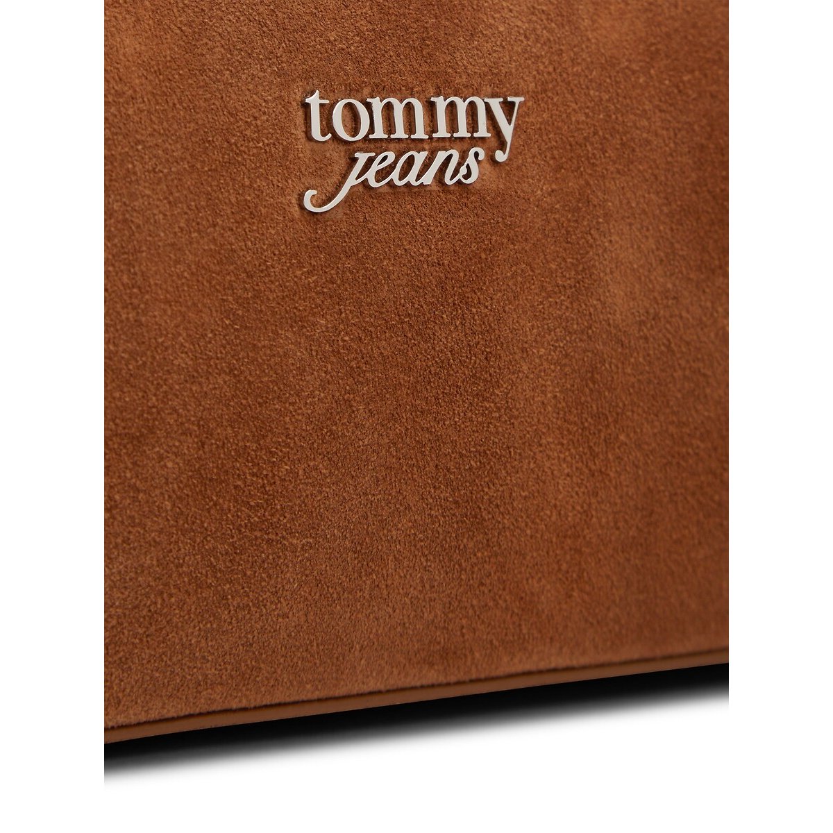 Sac bandoulière en suédine camel, TOMMY JEANS