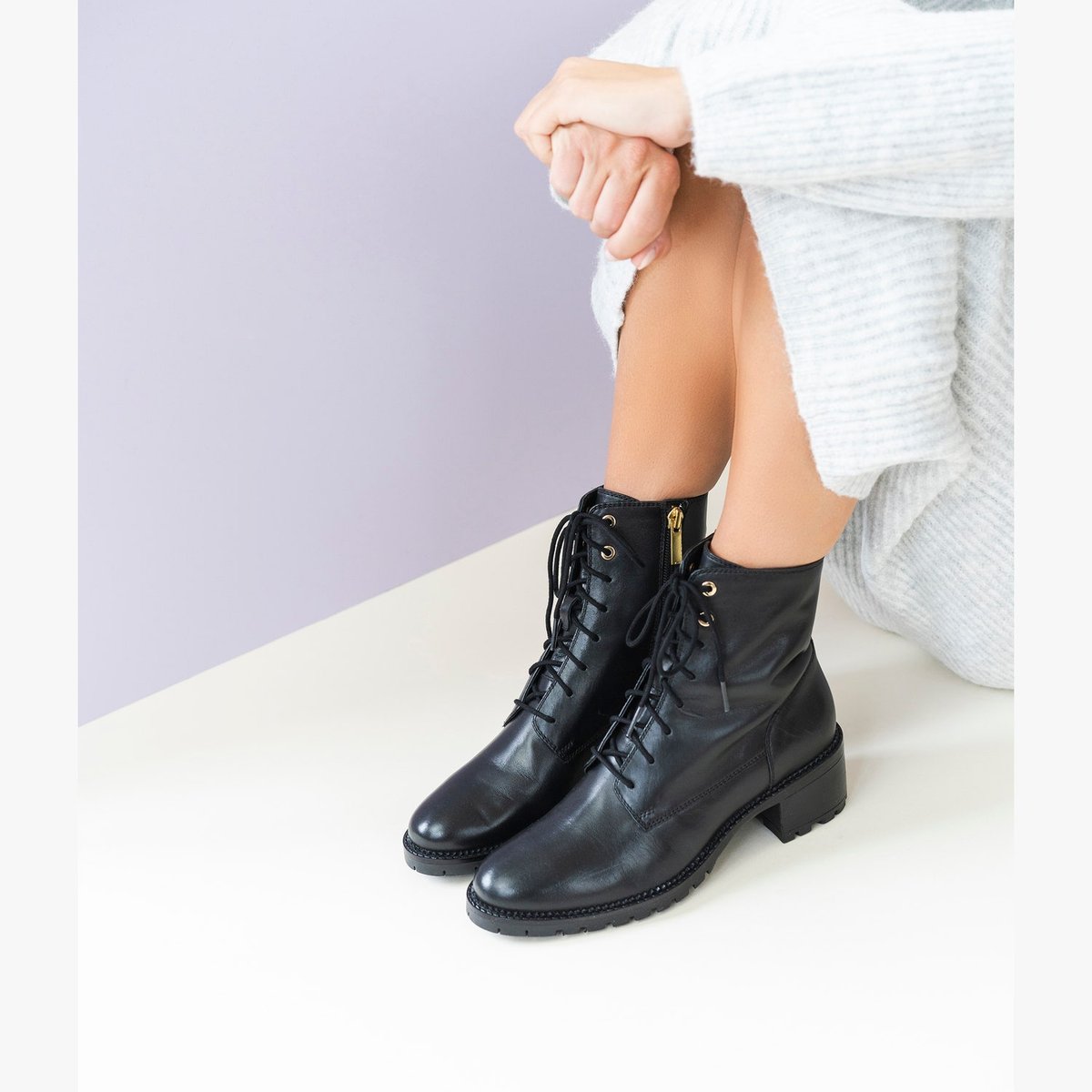 Boots À Talon en cuir MARAWILA noir, BOCAGE