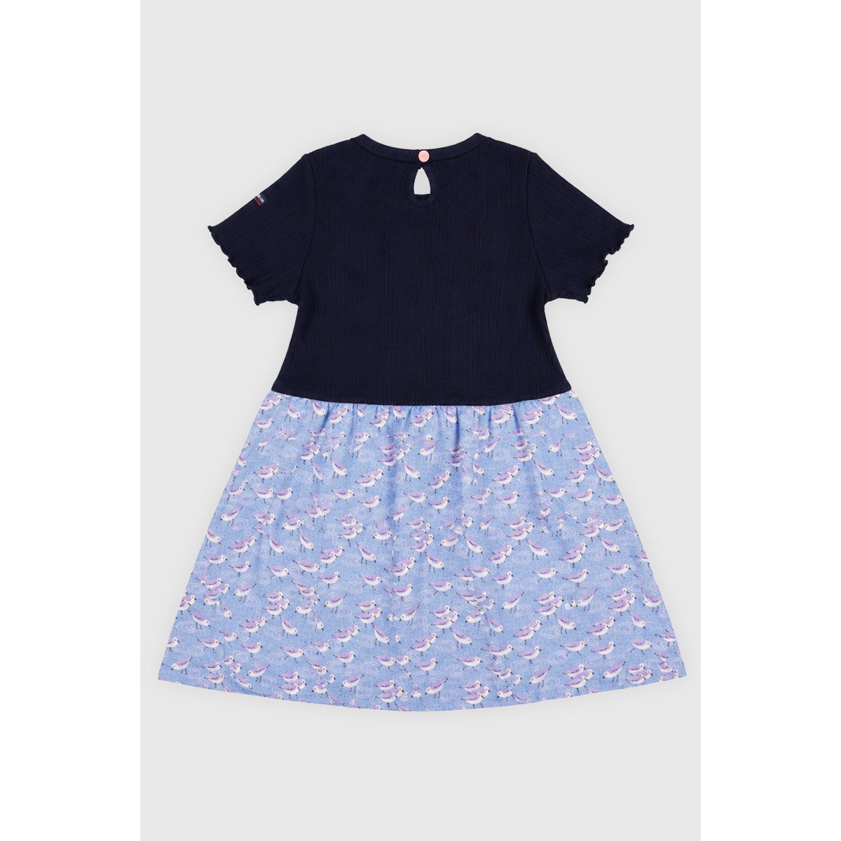 Robe mouettes Kids - coton marine deep/imprimé oiseaux, ARMOR-LUX