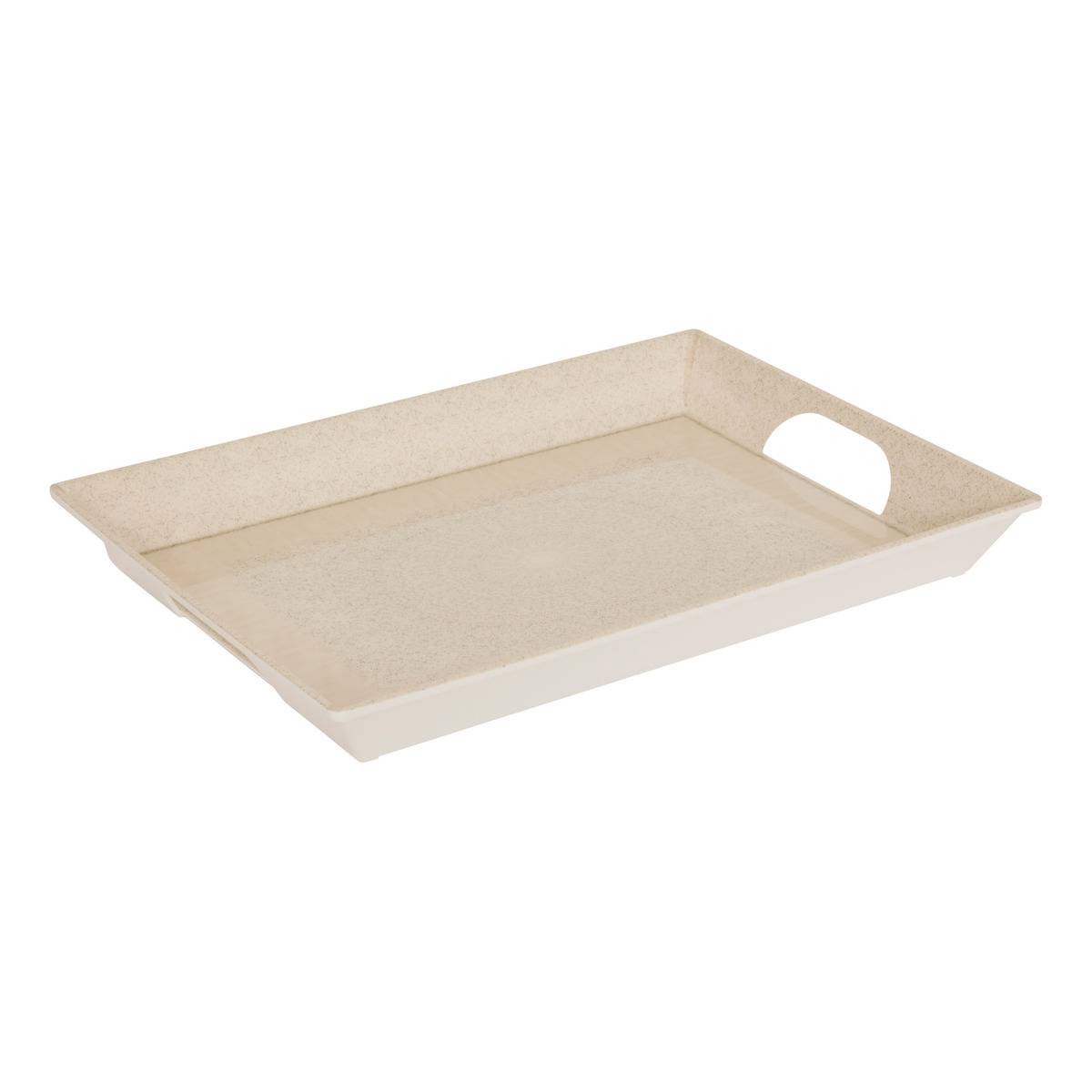 Plateau en mélamine SOLENE beige, ATMOSPHERA