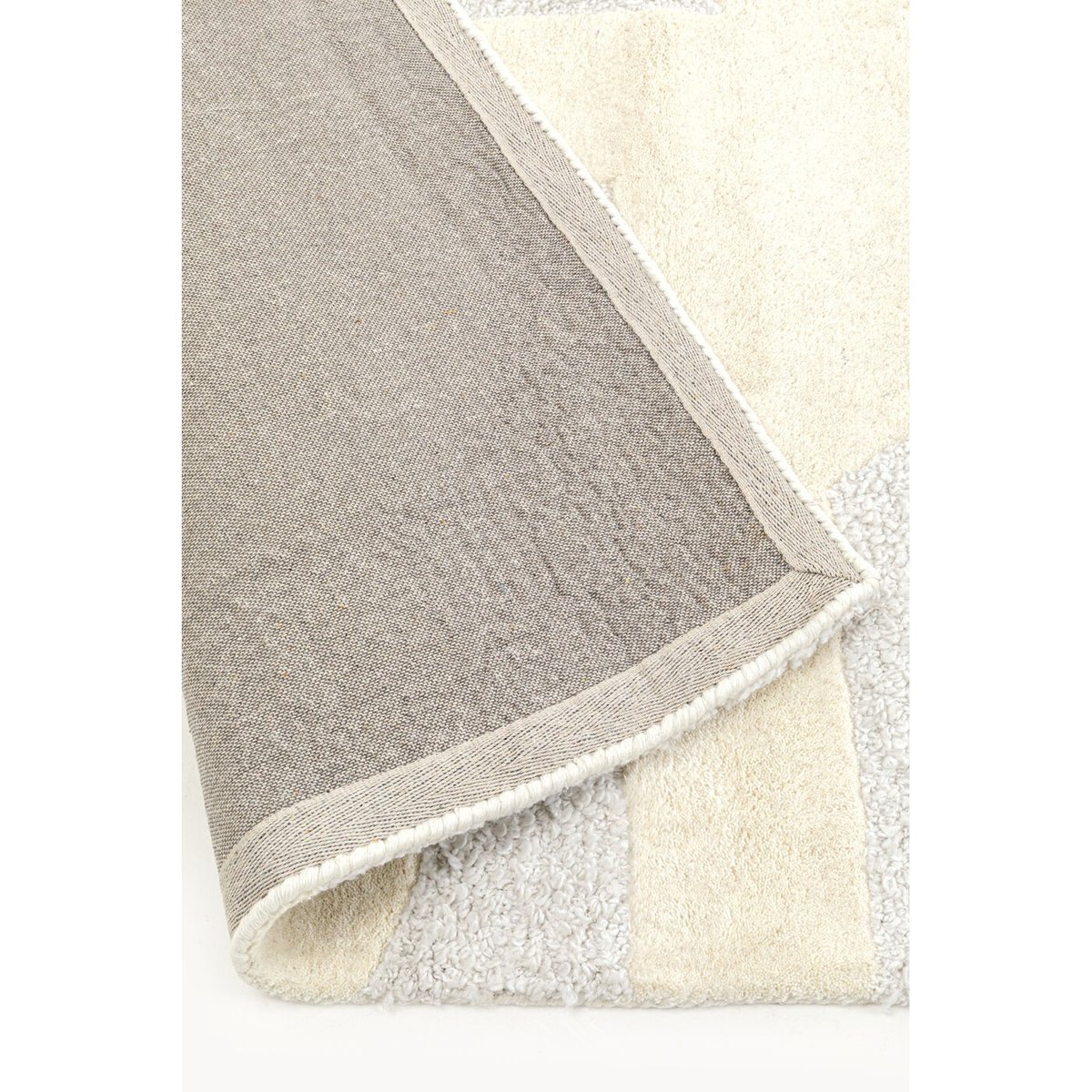 Tapis en coton et polyester, FLOW blanc, KARE DESIGN