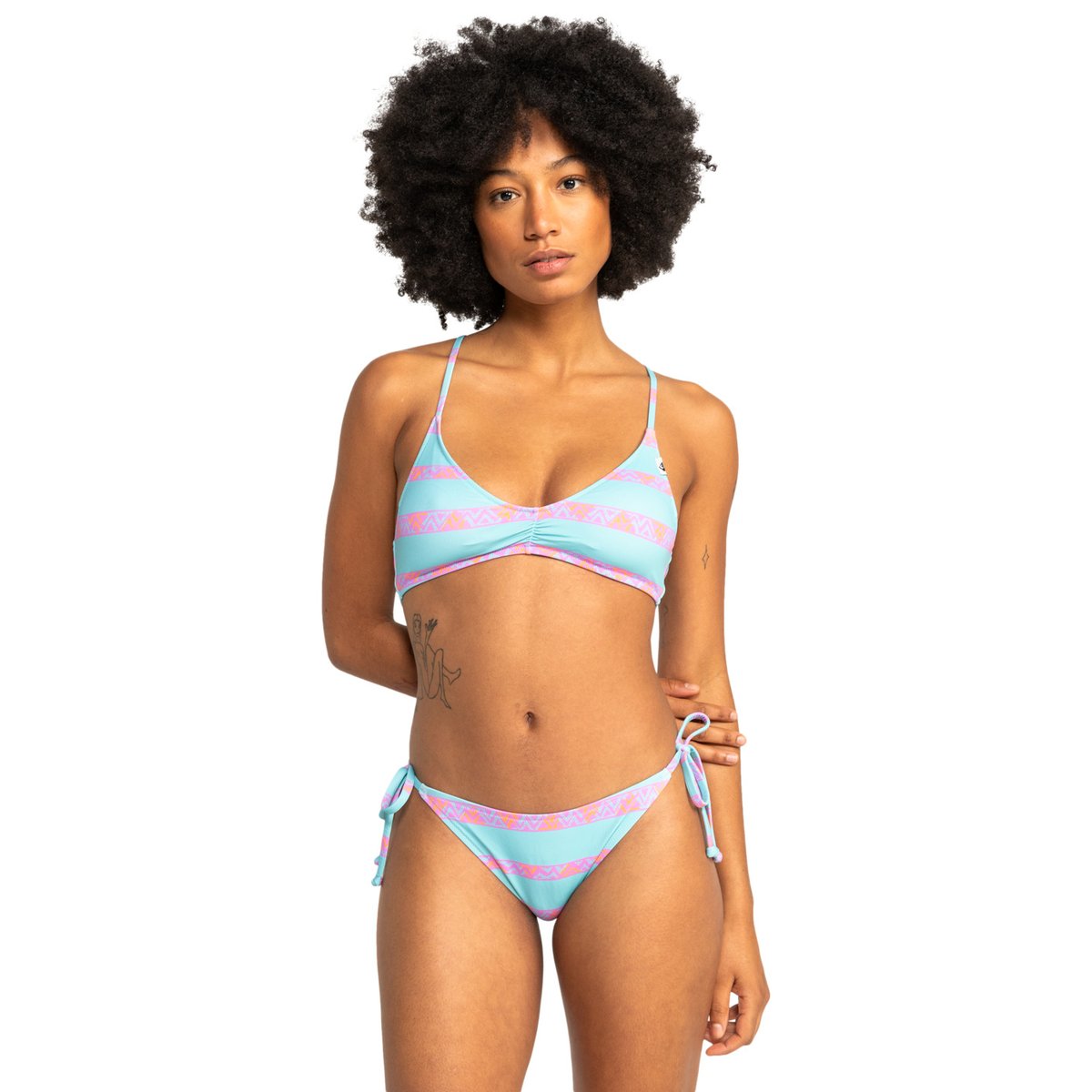 Bas de maillot à couvrance mini UNI CLICKITY CLACK bleu marine blue heritage stripe 32, QUIKSILVER