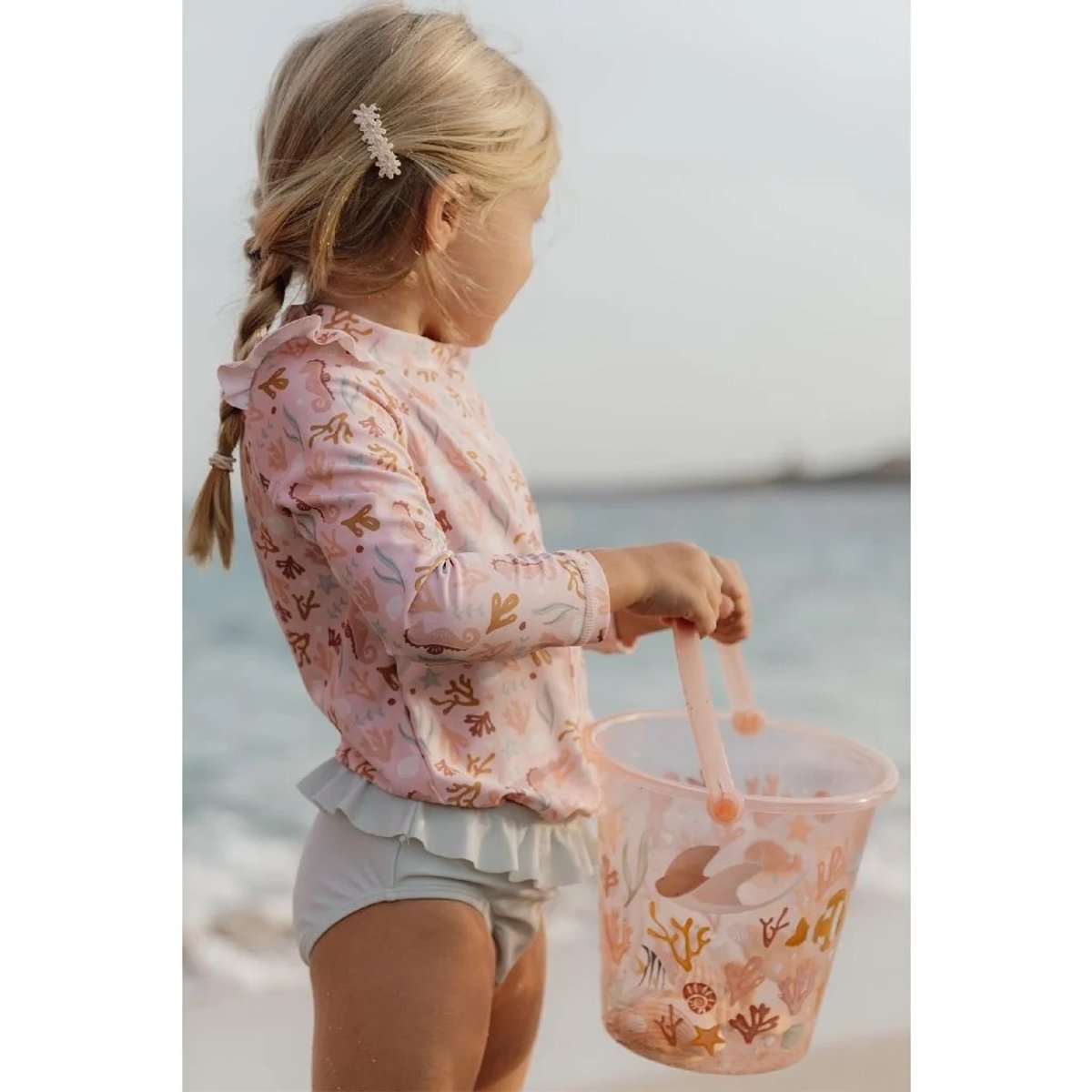 Seau de plage - Ocean Dreams Pink rose, LITTLE DUTCH