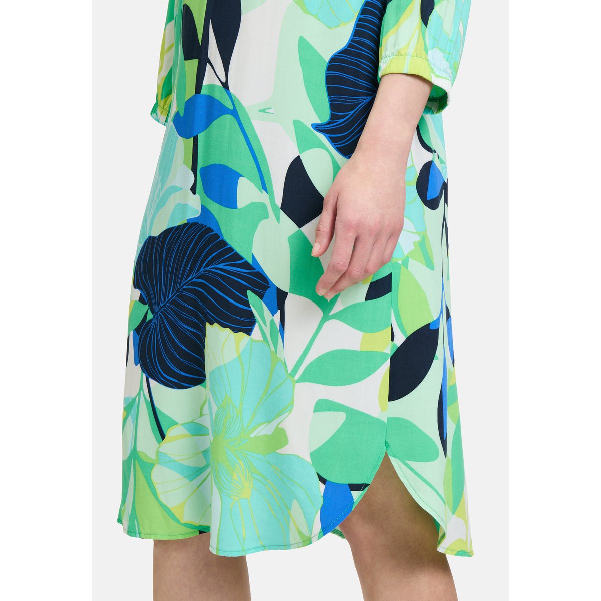 Robe casual à col droit green/blue, BETTY BARCLAY