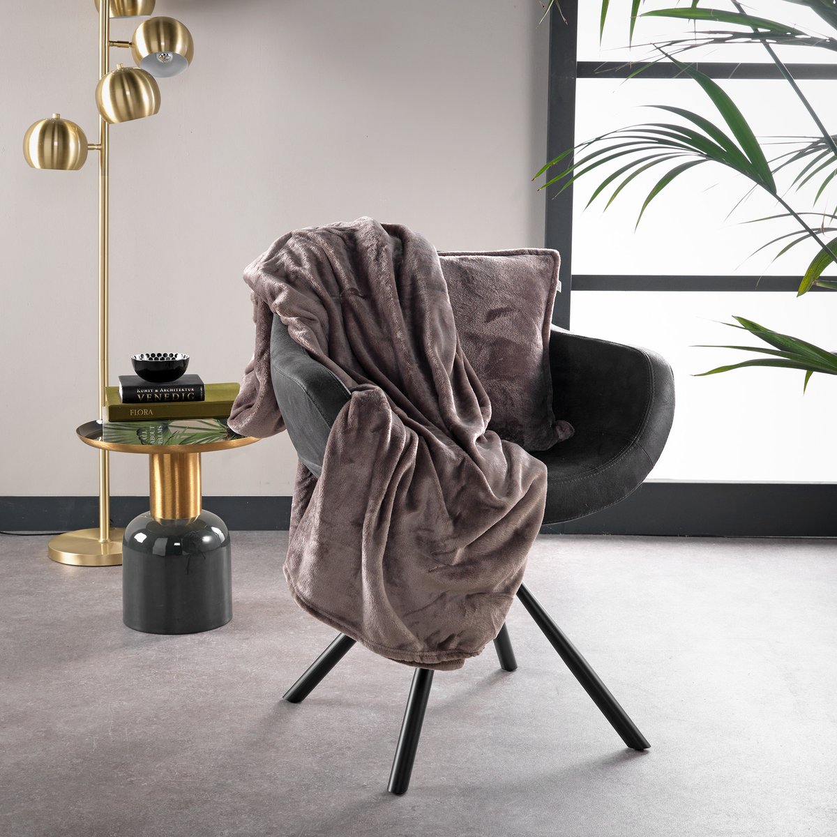 Plaid Billy taupe, DUTCH DECOR