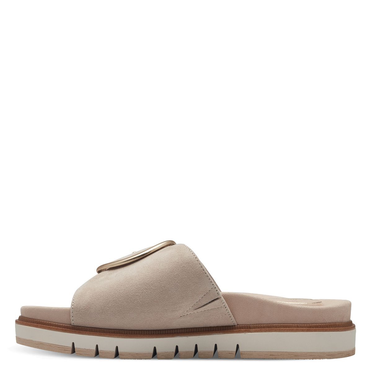 Mule en cuir beige beige, TAMARIS