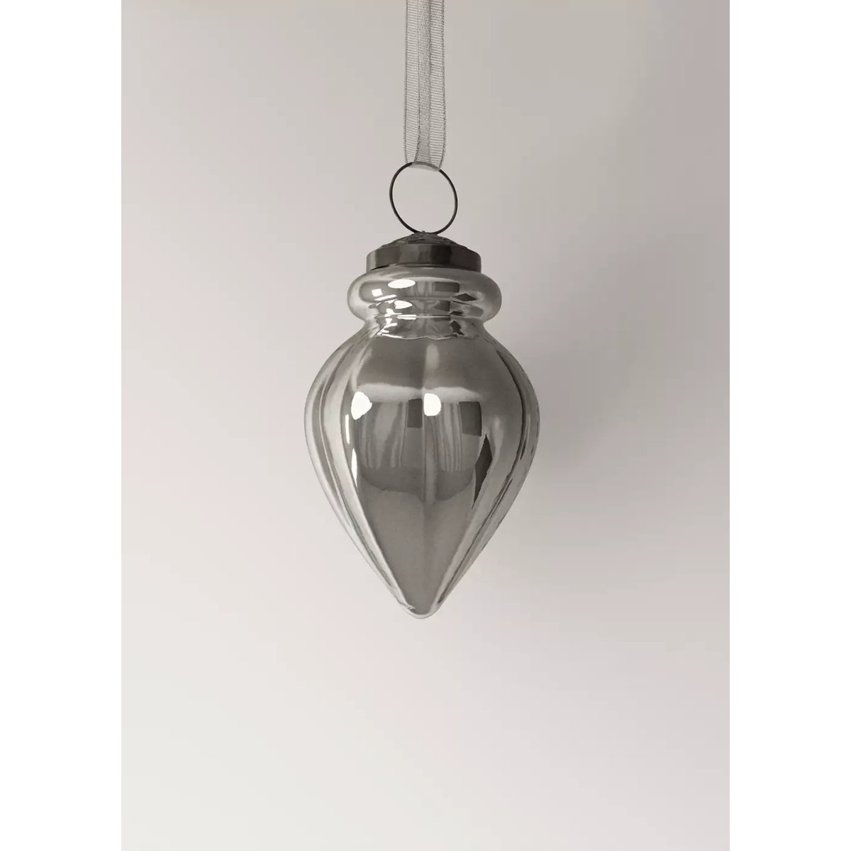 Lot de décorations de Noël en cristal pour le sapin argent, MANGO HOME