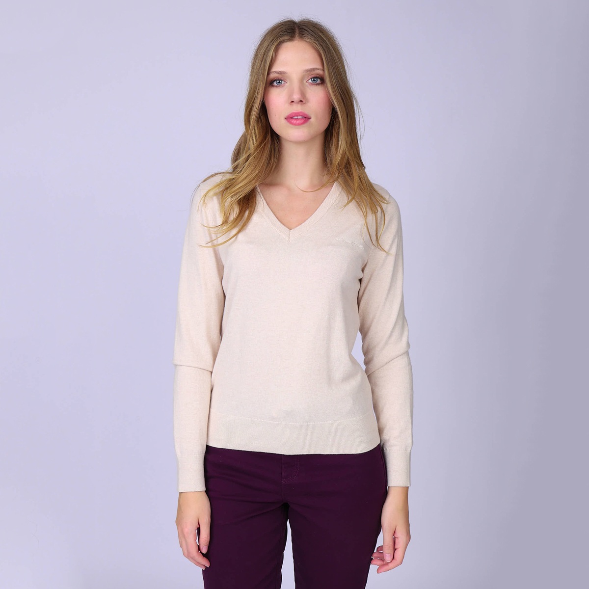 Pull Halexa ecru, MISE AU GREEN
