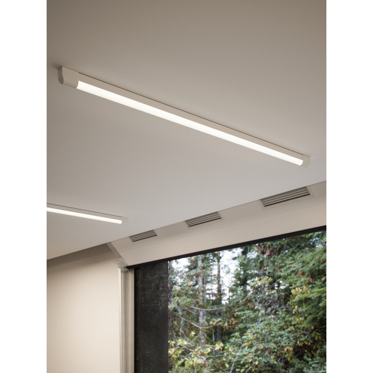 Réglette LED Rectangle et Epuré pour cuisine/garage en plastique, ARLINGTON blanc, NORDLUX